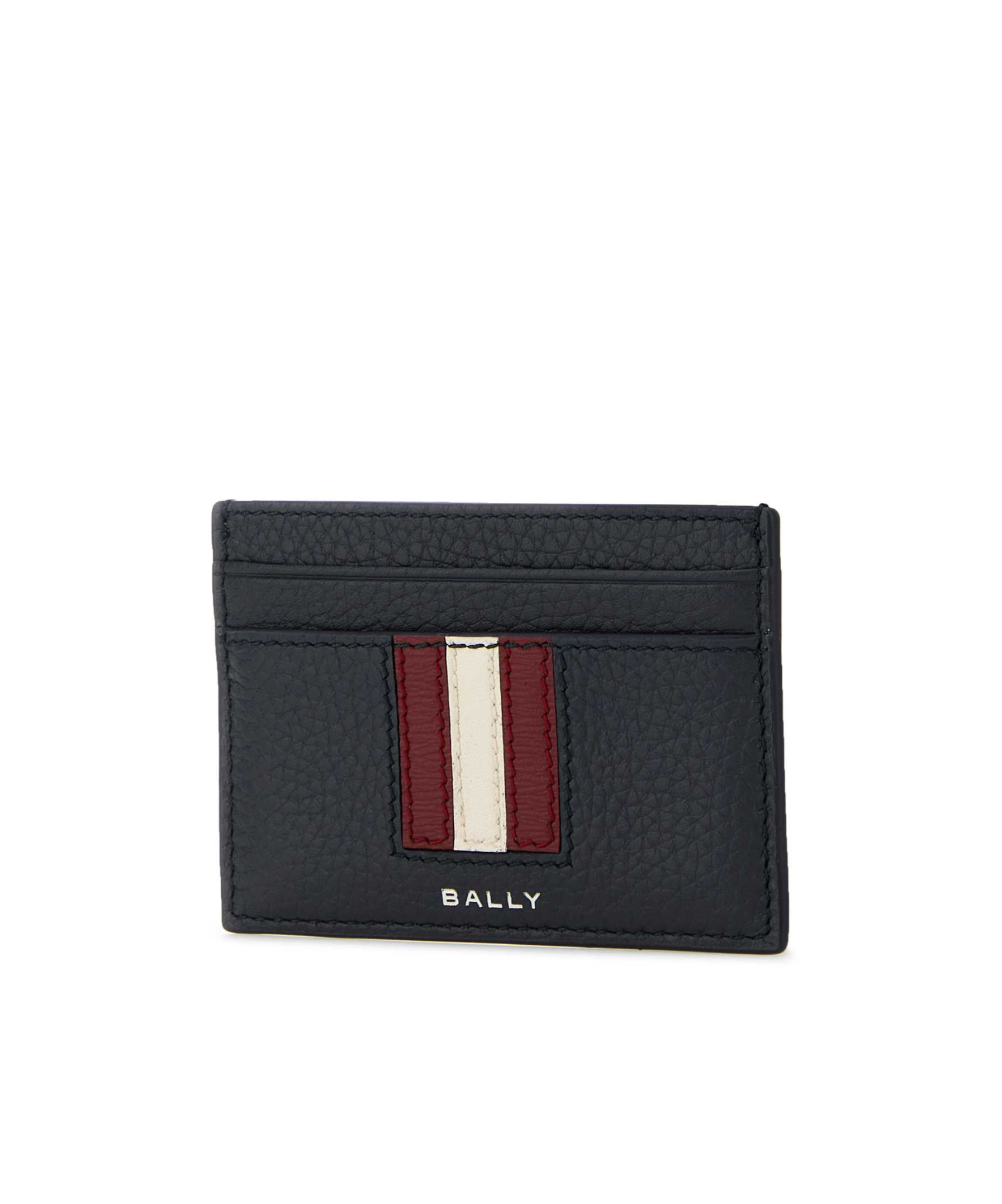 Bally Thar Leather Card Holder In Black