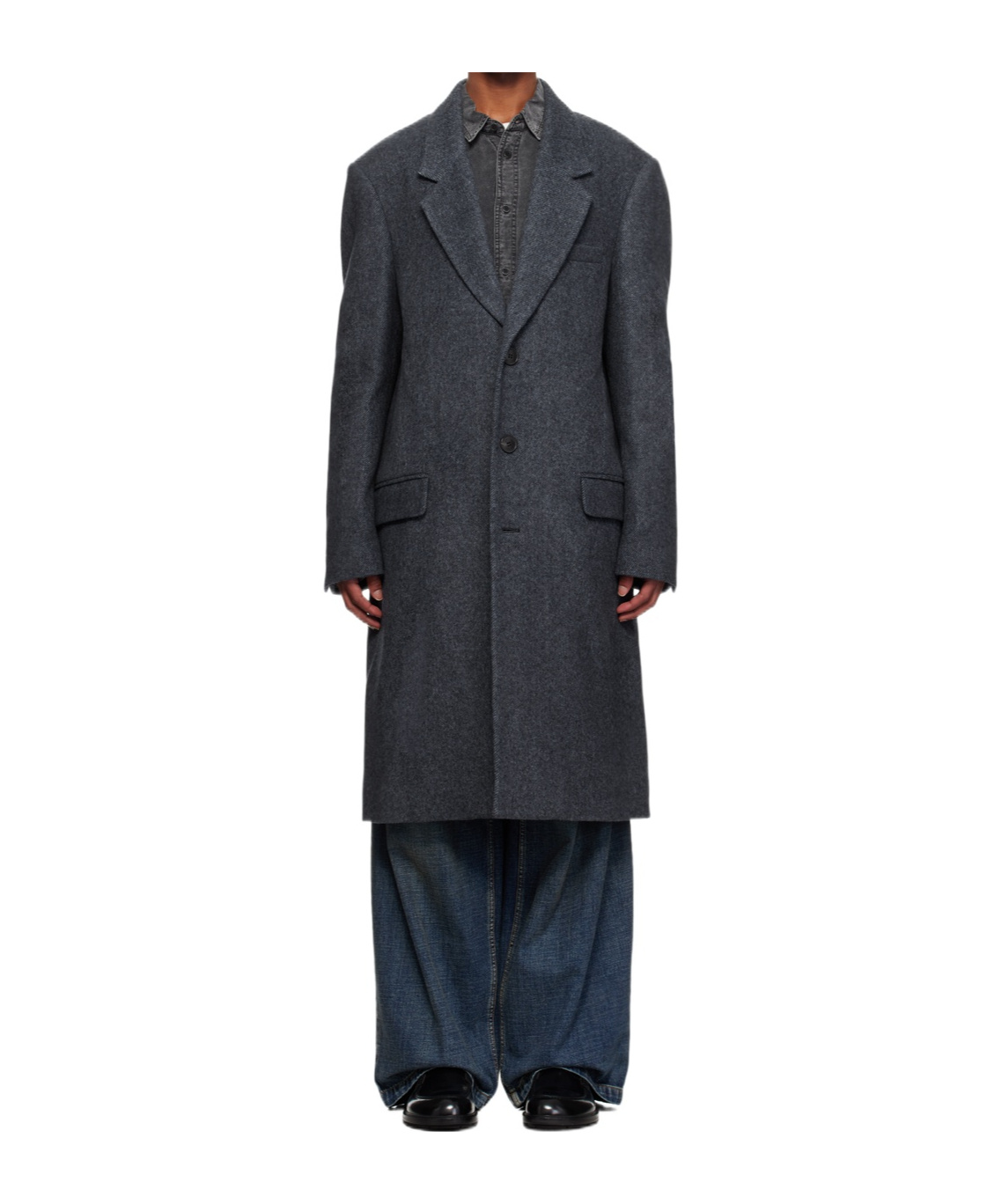 Isabel Marant Marant Johel Herringbone Coat In Black
