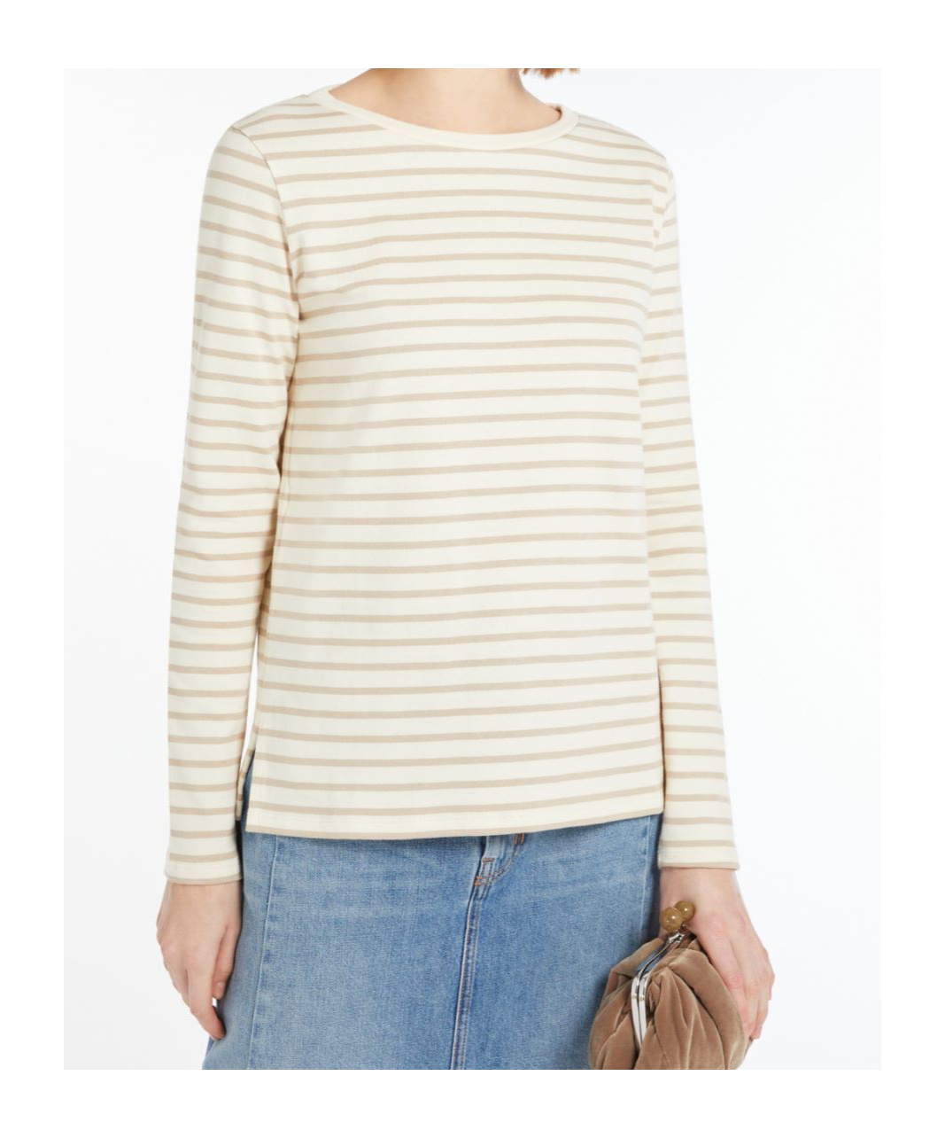 Weekend Max Mara Long-sleeved T-shirt In Neutral