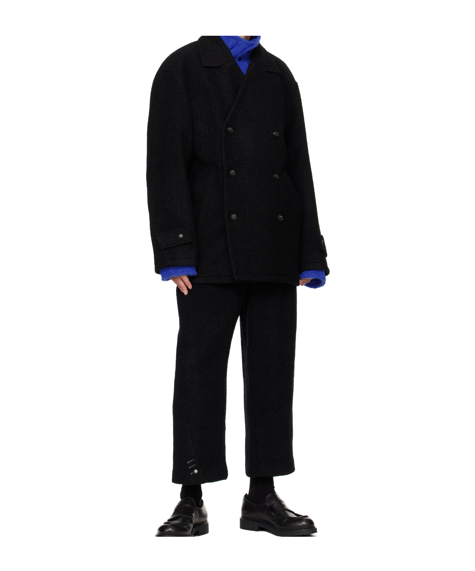 Ader Error Long-sleeved Short Coat In Black