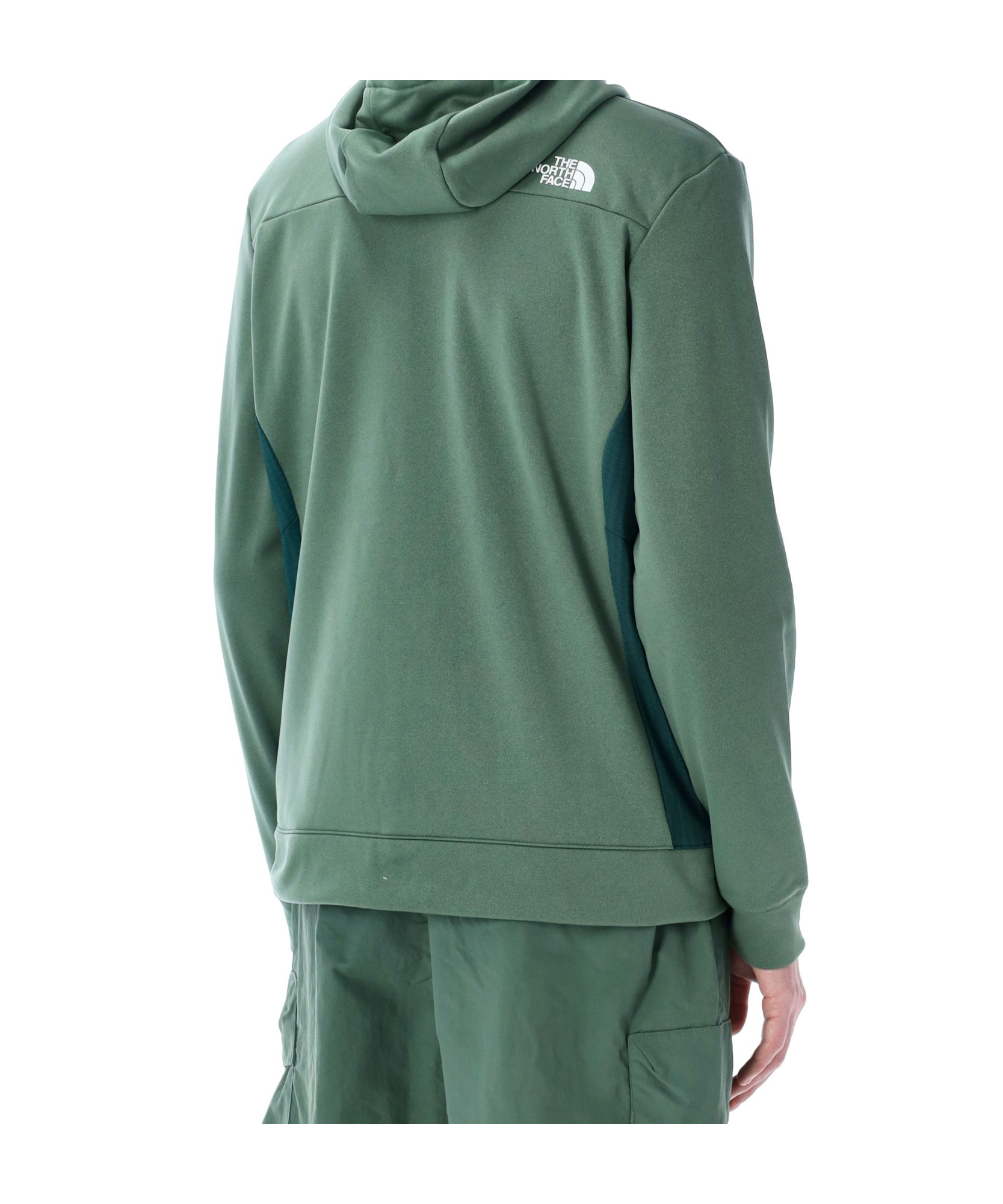Shop The North Face Fleece Hoodie In Green