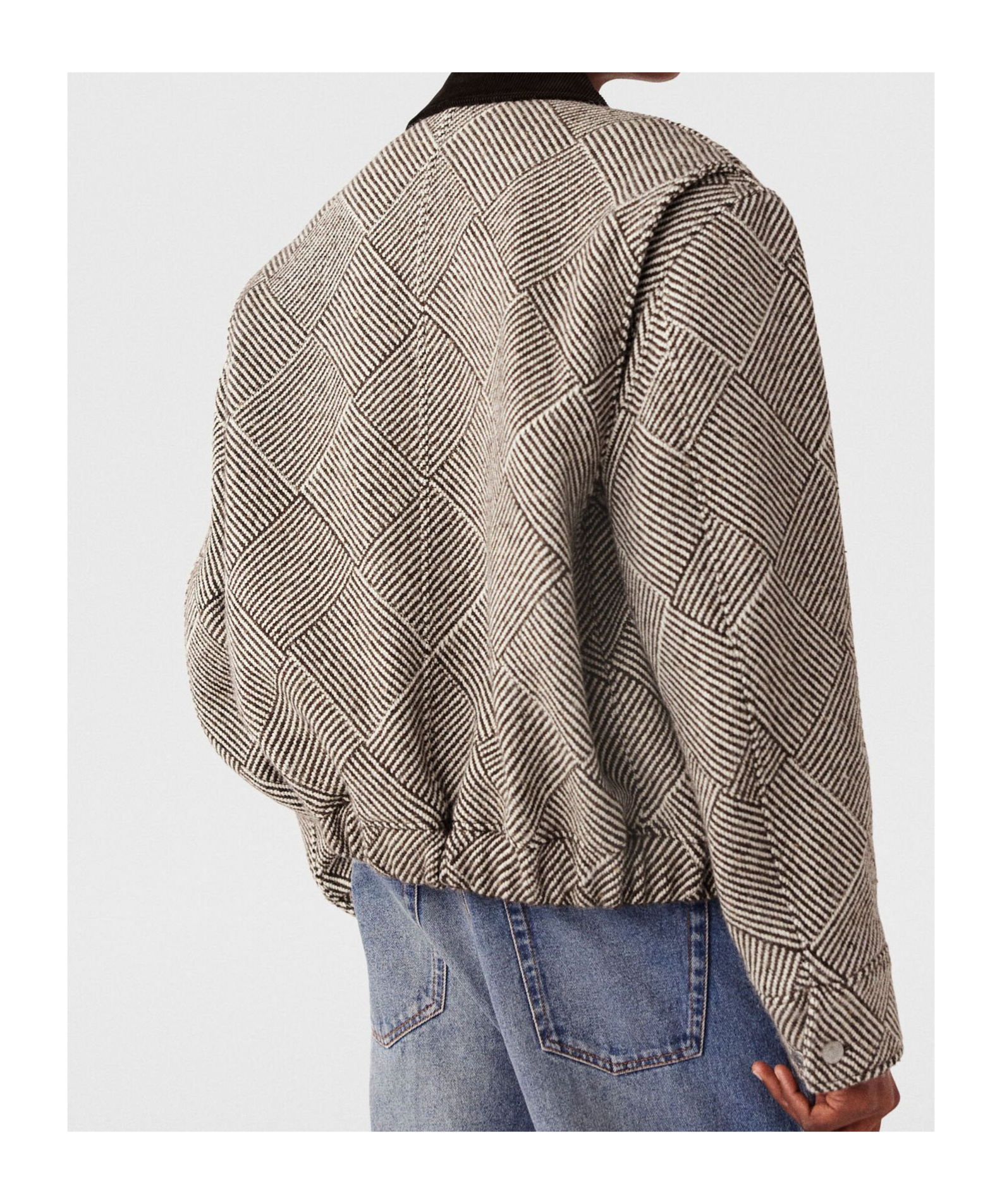 Stella Mccartney Long Sleeved Tweed Jacket In Multicolor