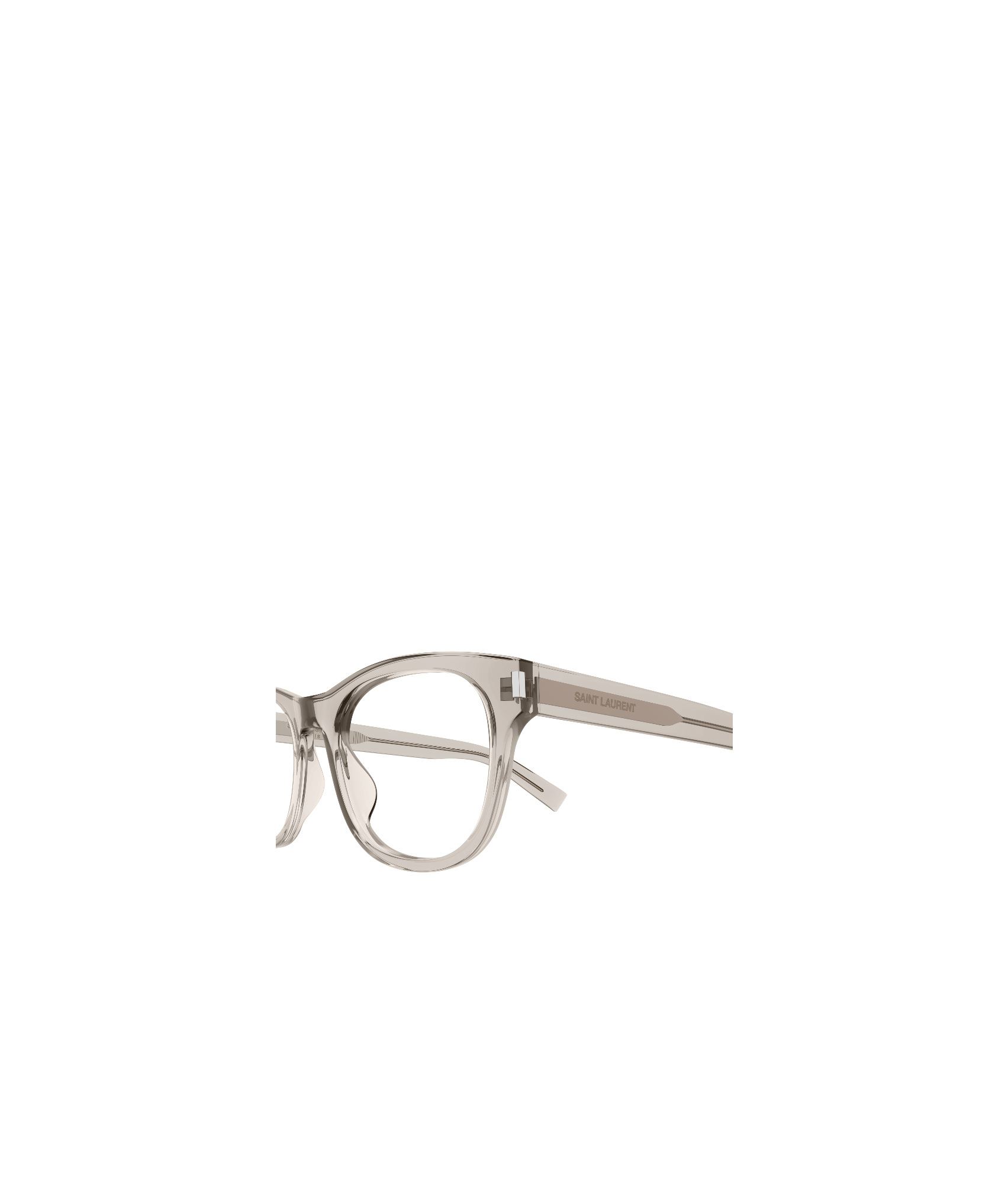 Saint Laurent Logo Flat Mirror In White