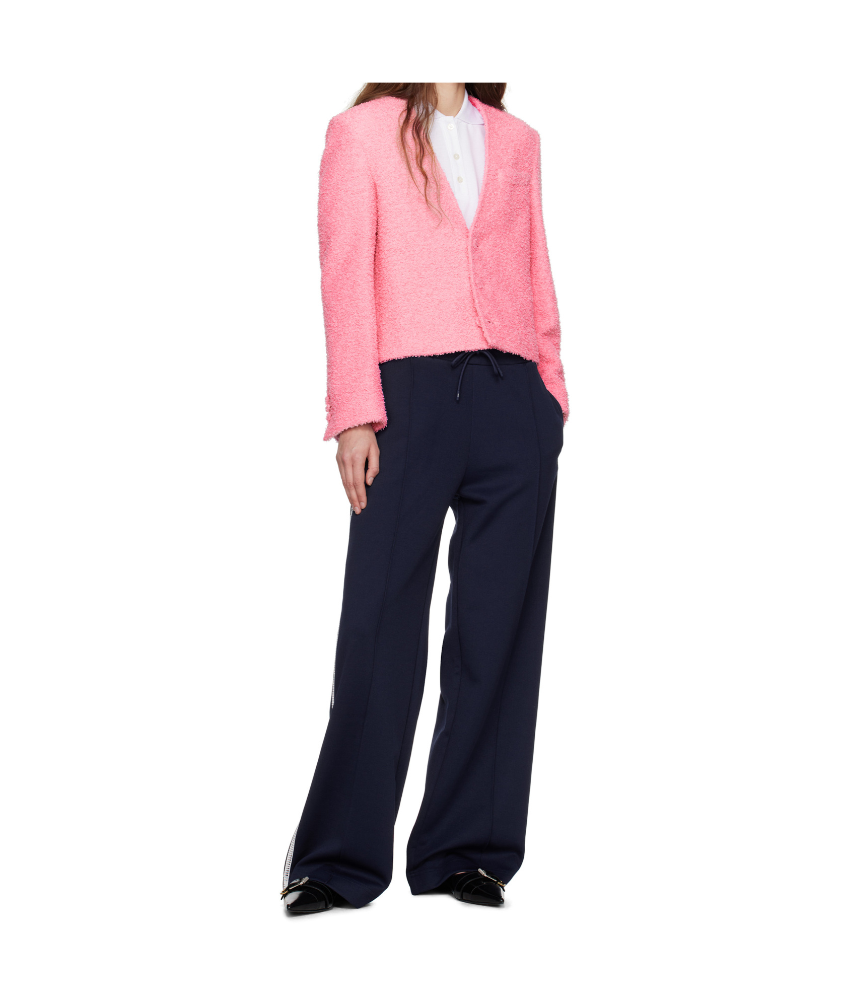 Msgm Long Sleeve Casual Jacket In Pink
