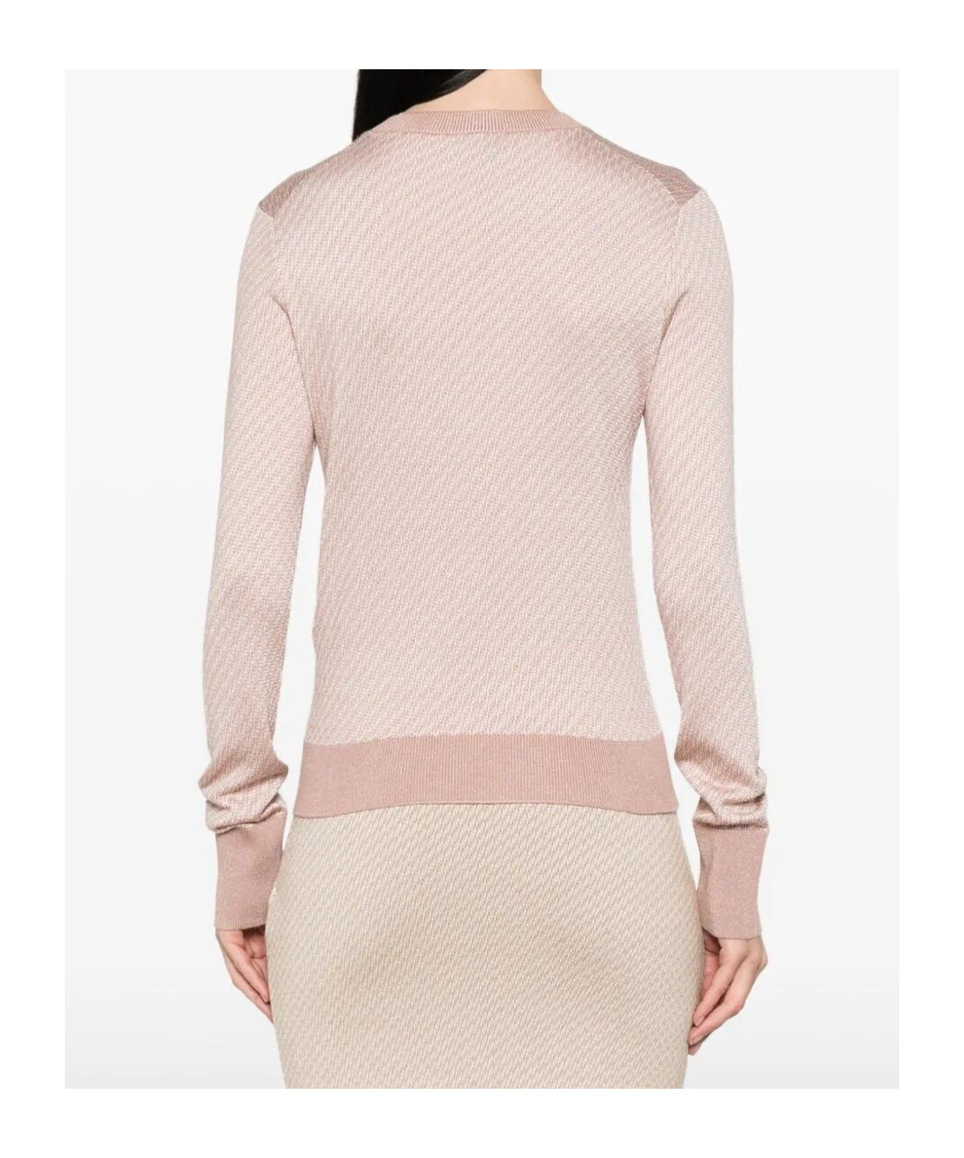 Fendi Ff-jacquard T-shirt In Pink