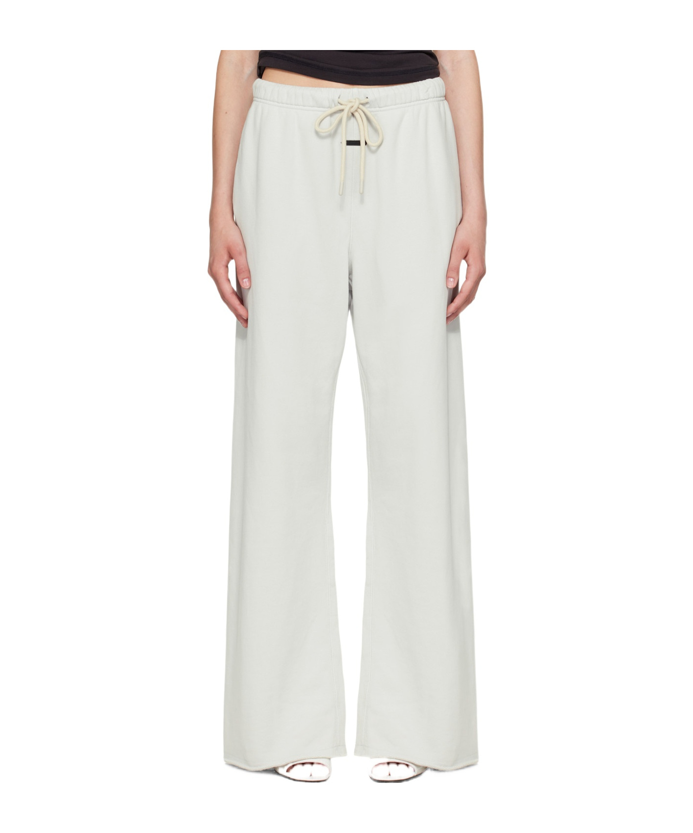Essentials Drawstring Sweatpants In White