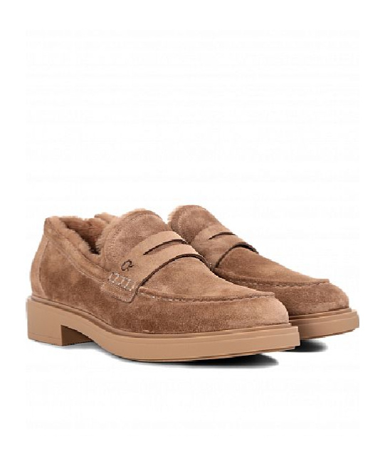 Gianvito Rossi Harris Suede Loafers In Brown