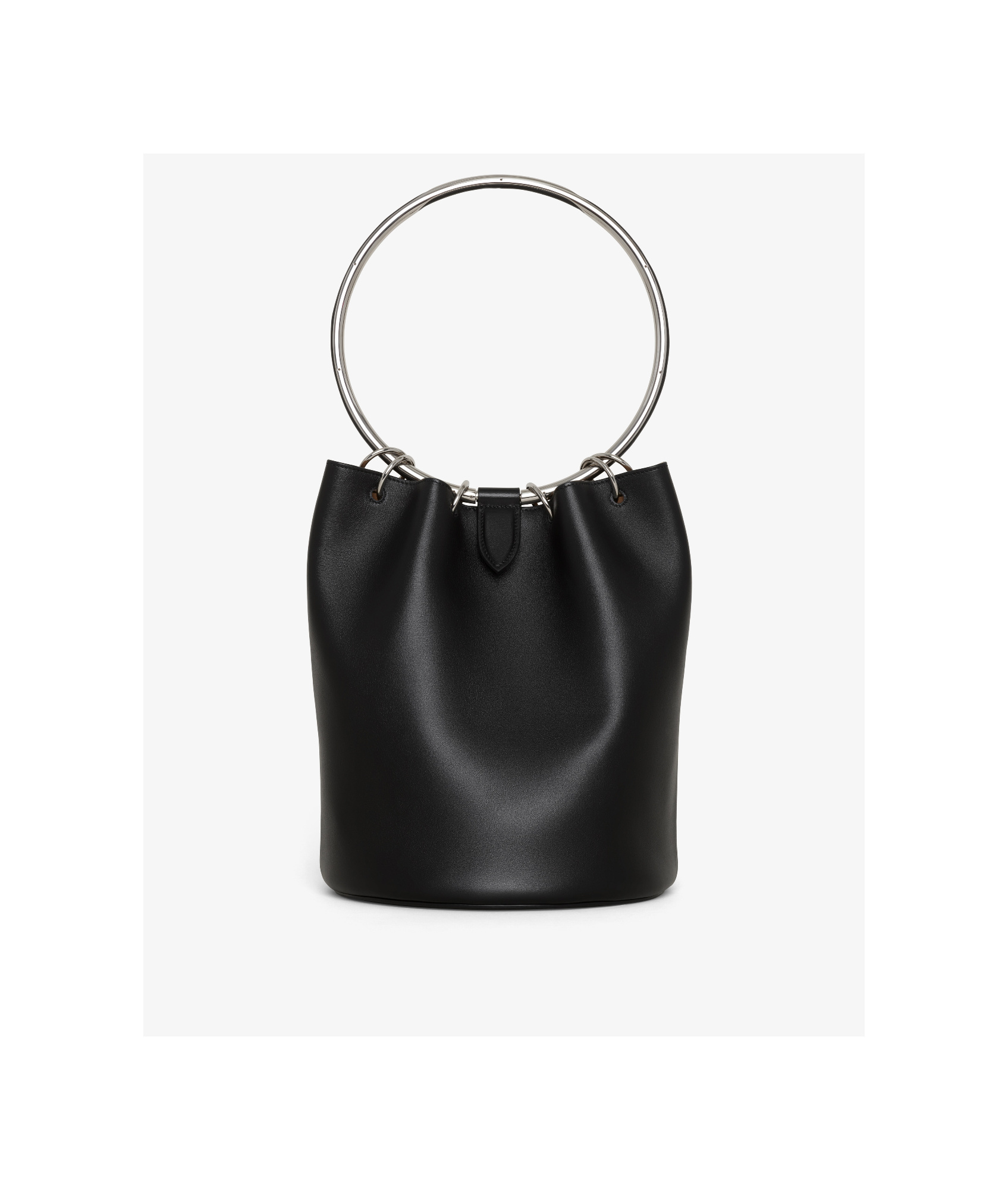 Alaïa Handbag With Metal Ring Handle In Black