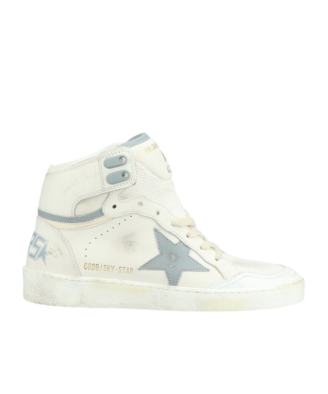 Golden Goose Lace-up High-top Casual Shoes In White
