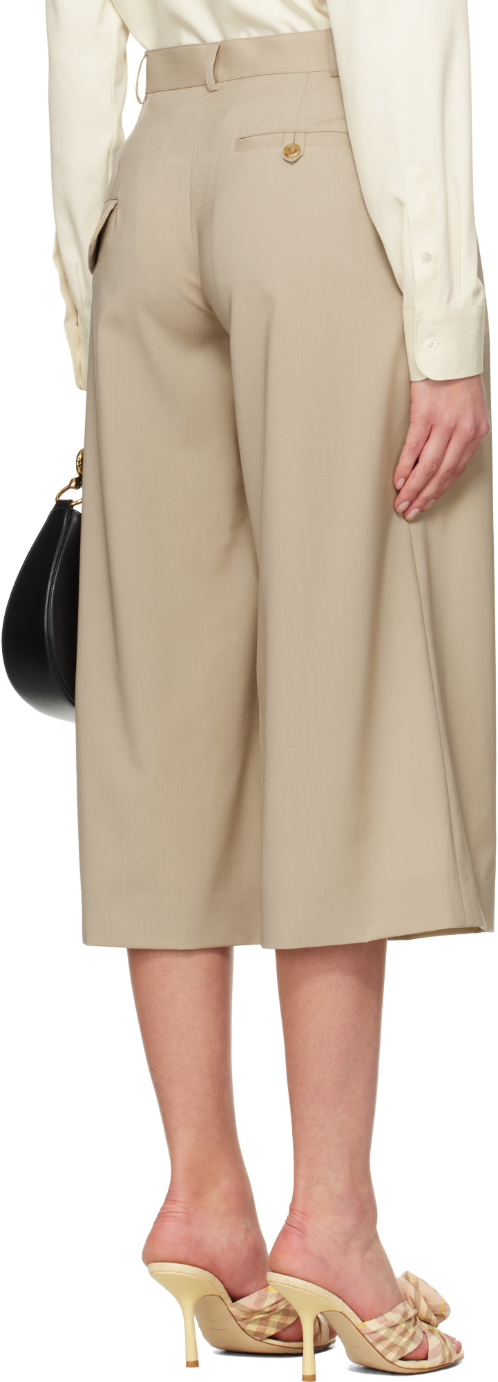 Moschino Belt Loop Casual Pants In Brown