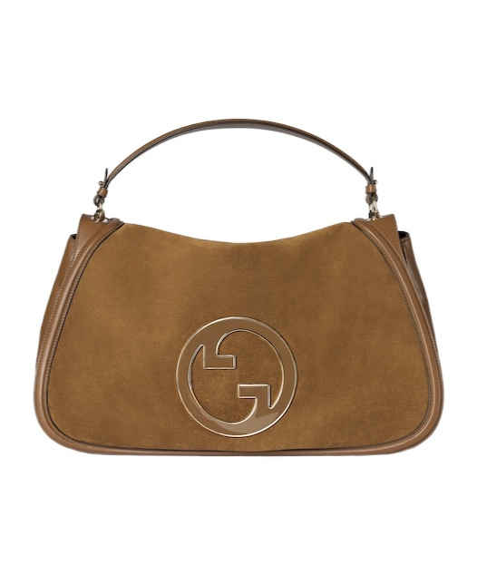 Gucci Large Blondie Handbag In Brown