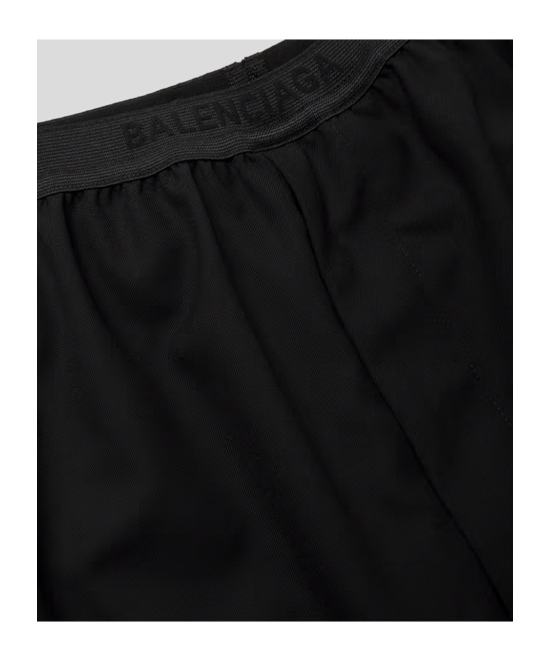 Balenciaga Elastic Waist Wide-leg Pants In Black