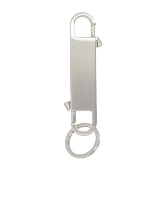 Rick Owens Gemini Keyring In Gray