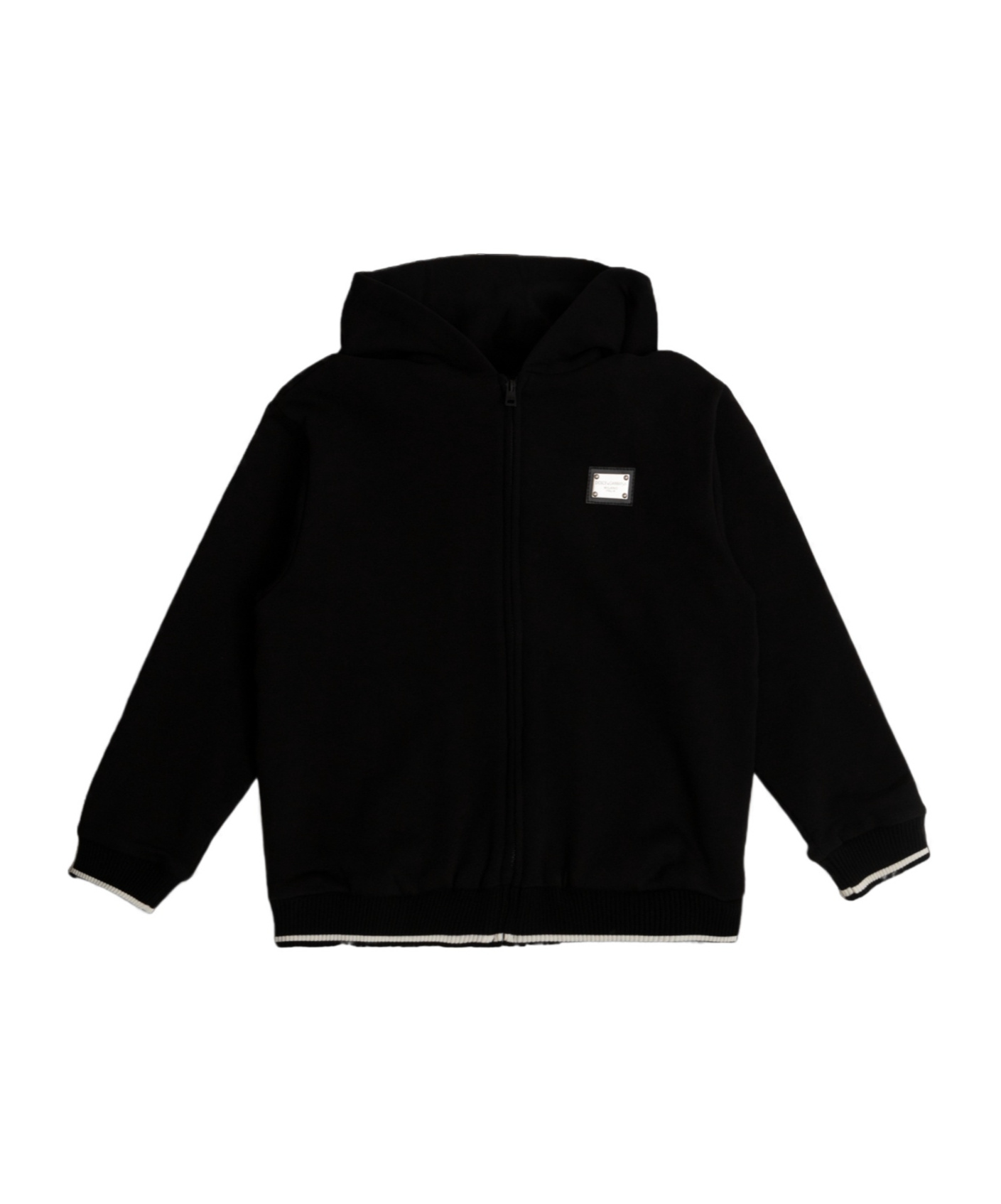Dolce & Gabbana Logo-print Hoodie In Black