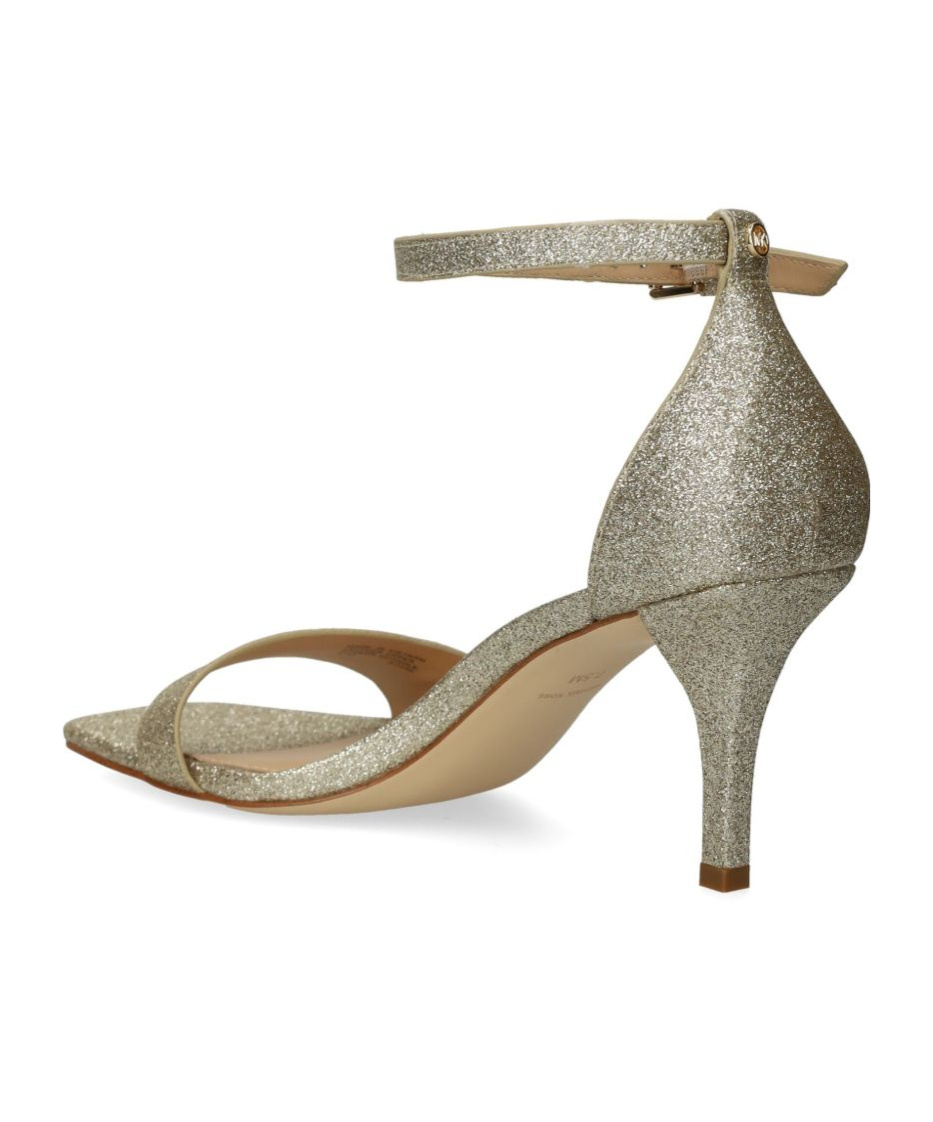 Michael Kors Glitter-embellished Sandals In Neutral