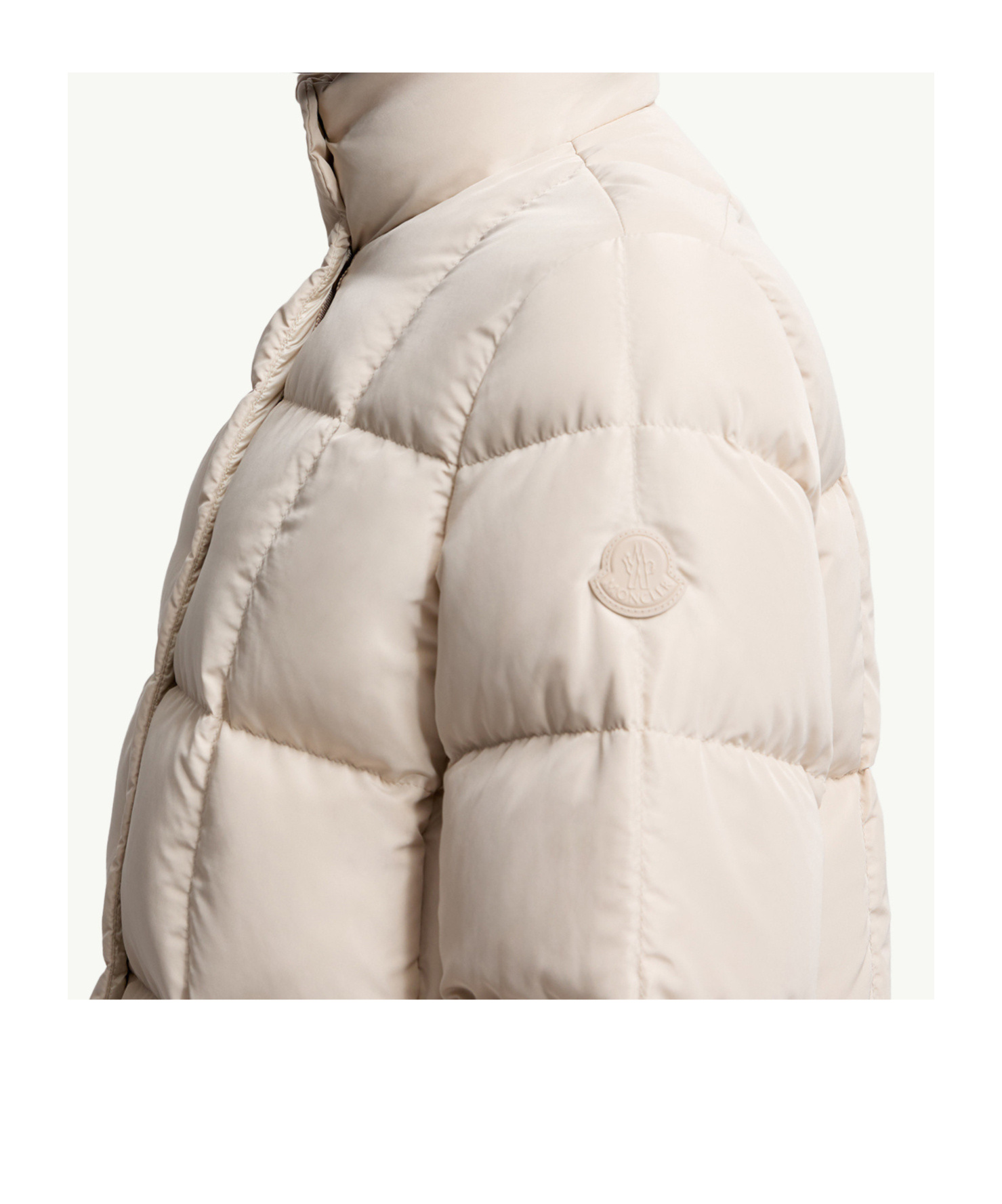 Moncler Cochevinne Square-quilted Short Down Jacket In Neutral