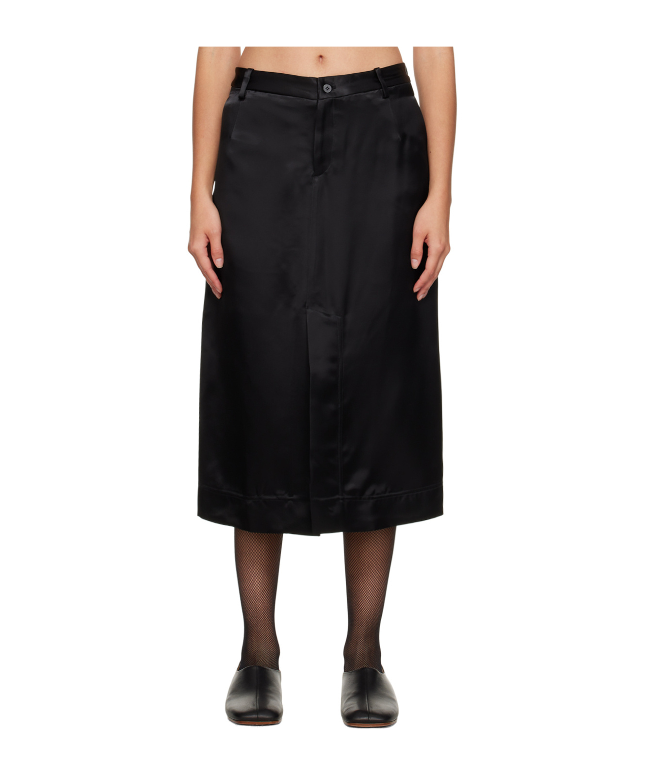 Shop Niccolò Pasqualetti Matita Satin Skirt