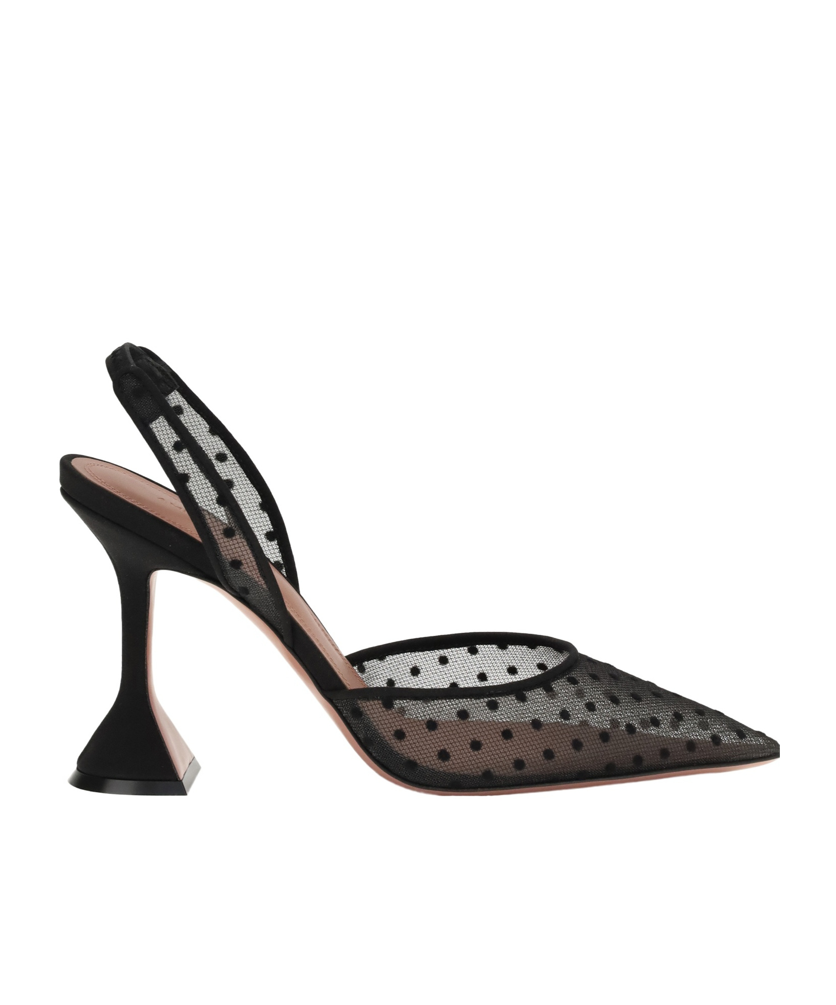 Amina Muaddi Pointed High-heeled Sandals In Black