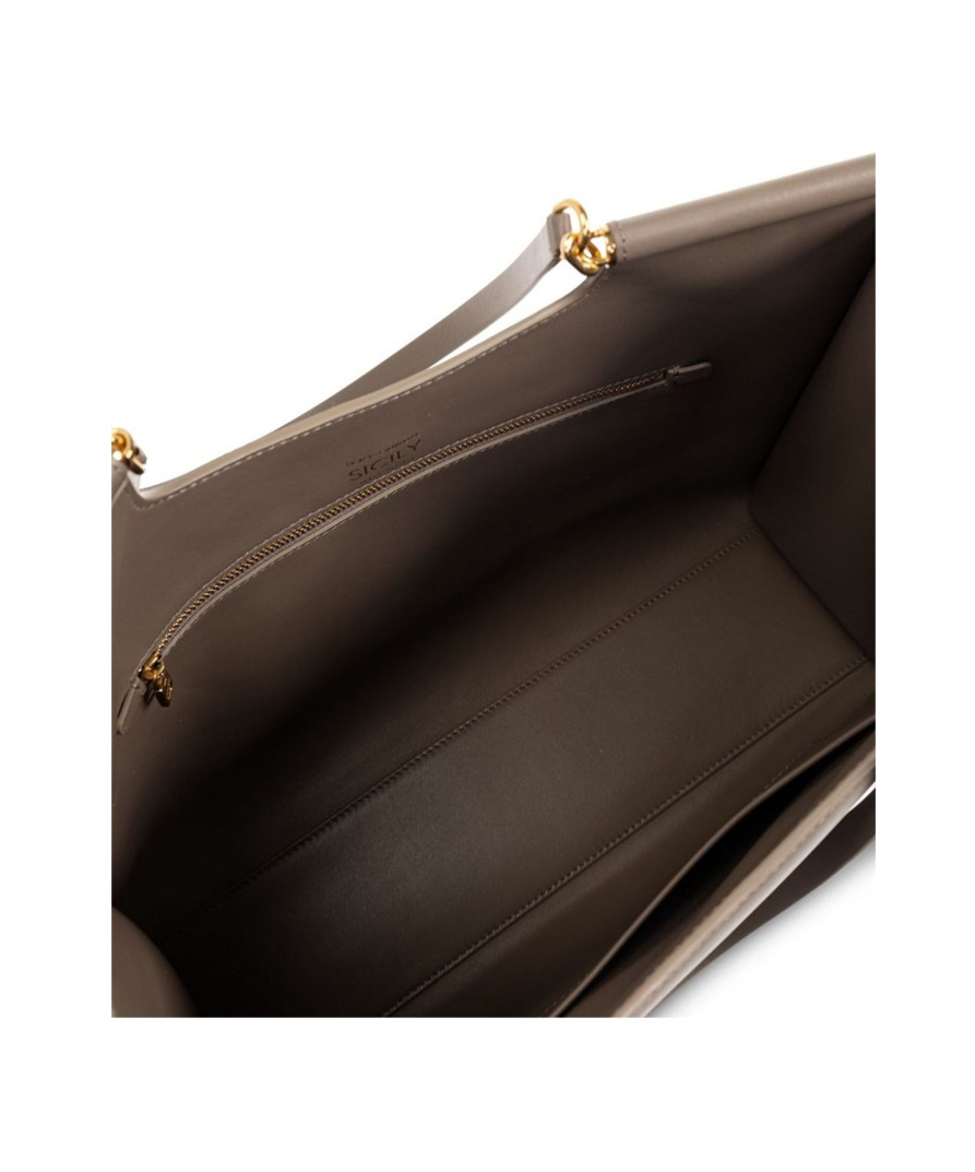 Dolce & Gabbana Shopping Sicily Grande In Brown