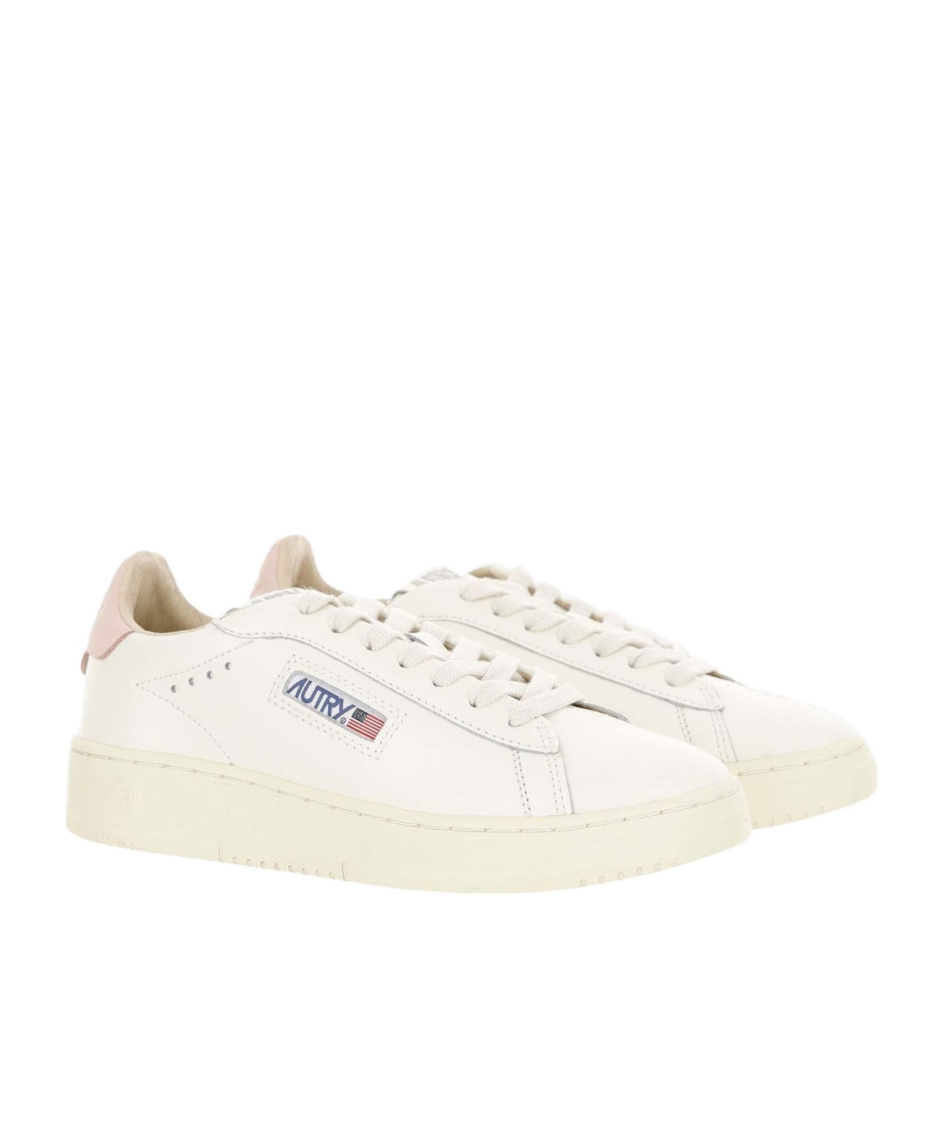 Autry Dallas Leather Sneakers In White