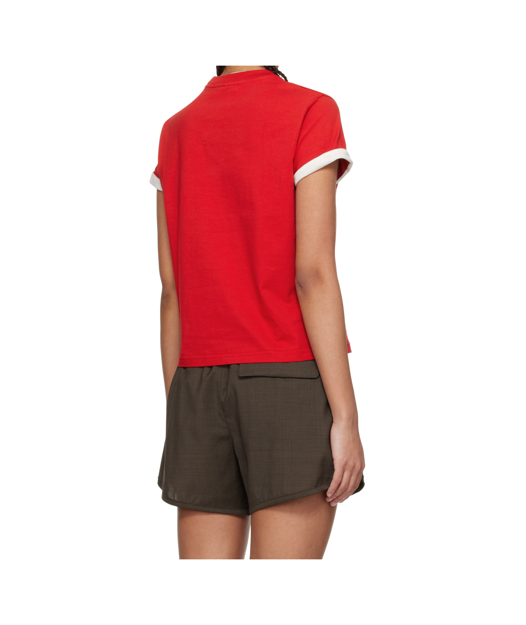 Wales Bonner Cotton Jersey T-shirt. In Red
