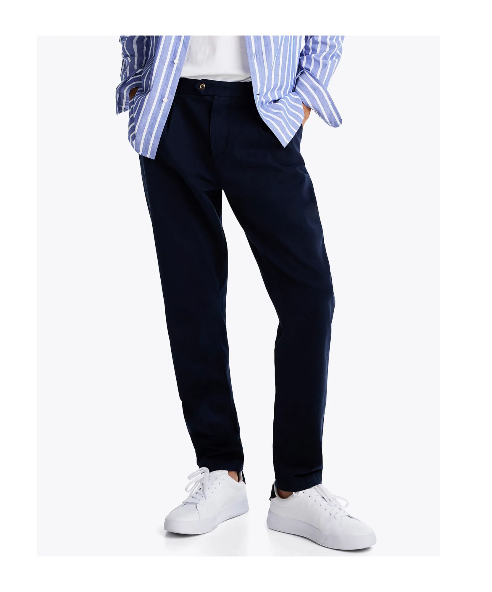 Tommy Hilfiger Belt-loop Casual Pants In Black