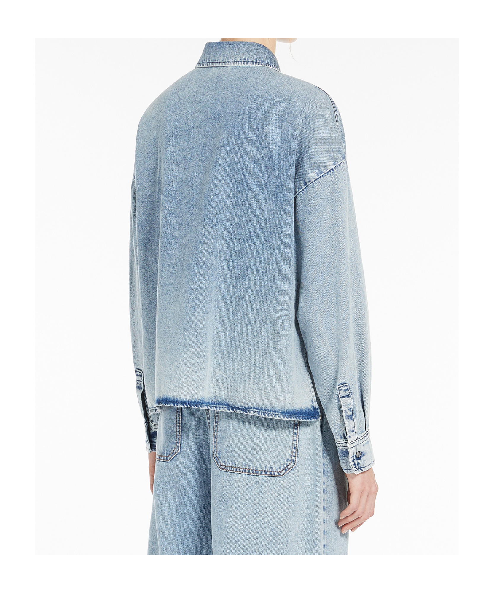 WEEKEND MAX MARA WEEKEND MAX MARA ZEMIRA BUTTON-UP DENIM SHIRT