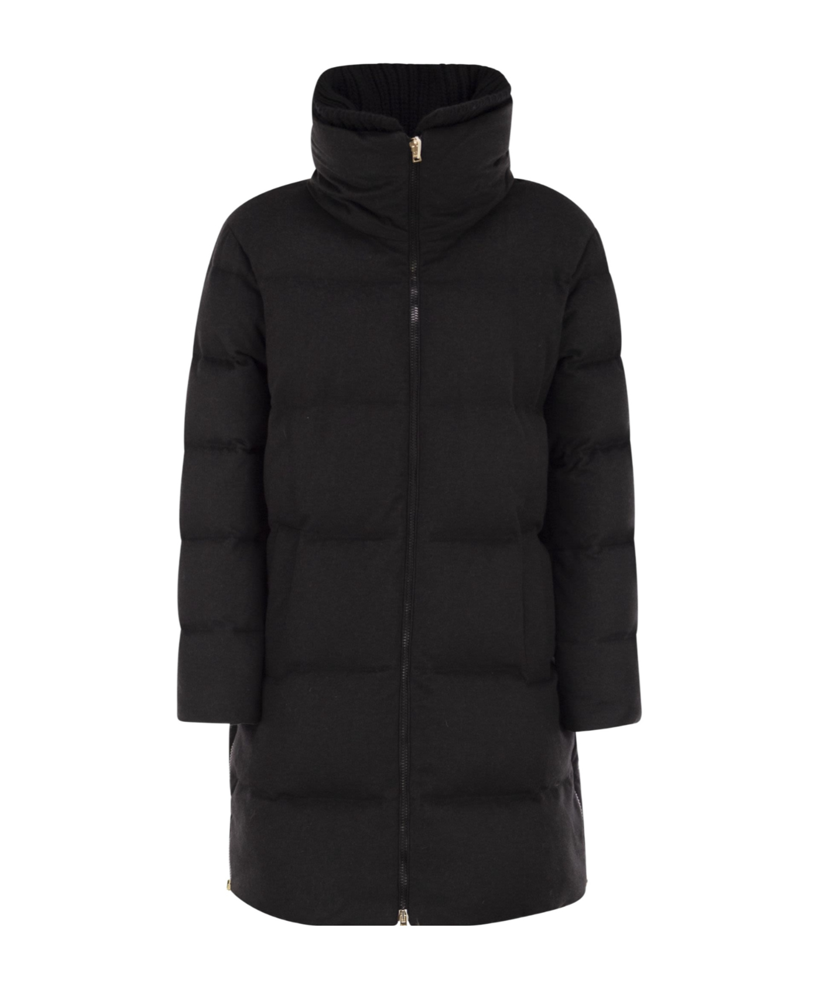 Herno Women Cashmere And Silk Duvet In Black