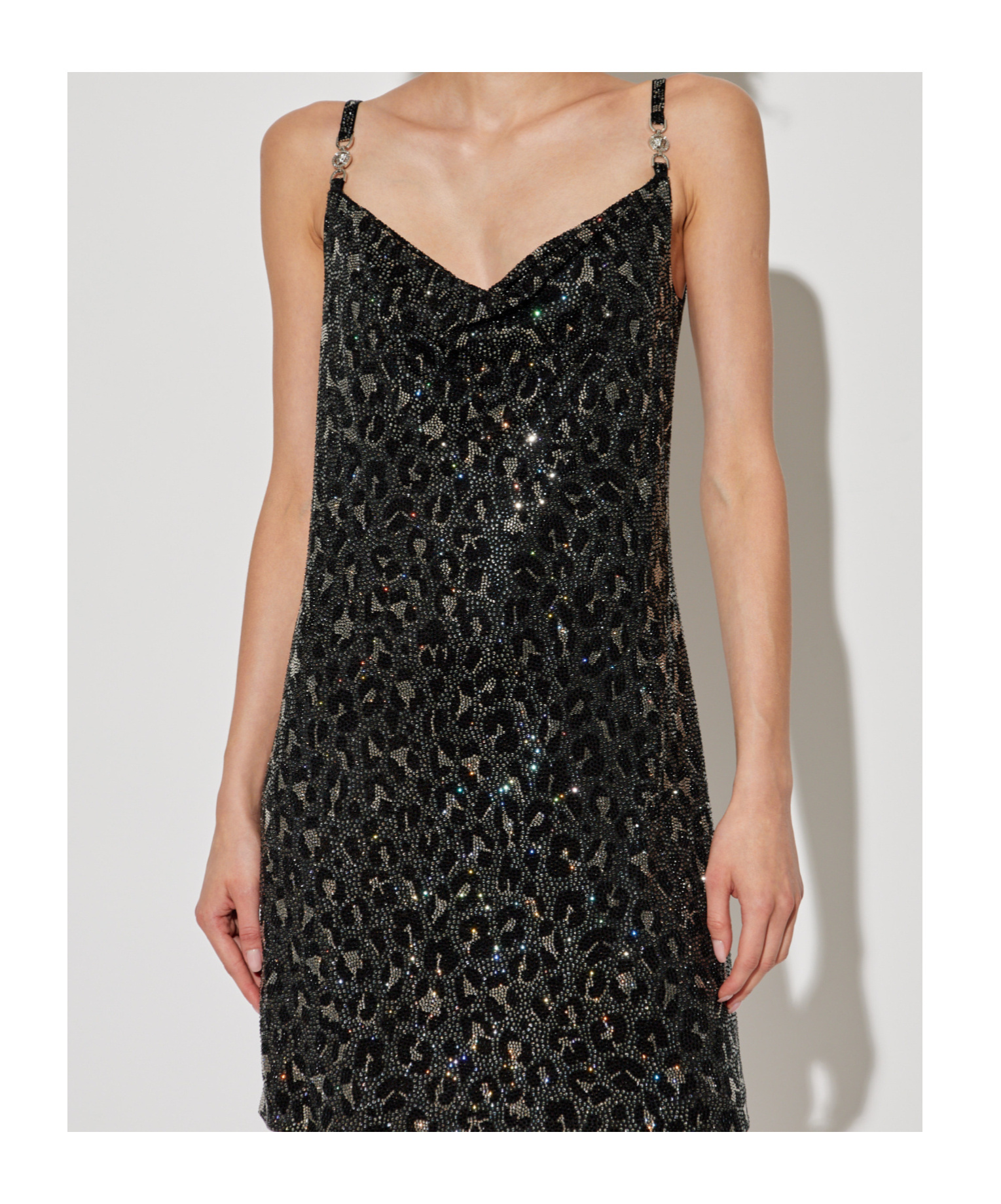 Versace Sleeveless Dress In Black