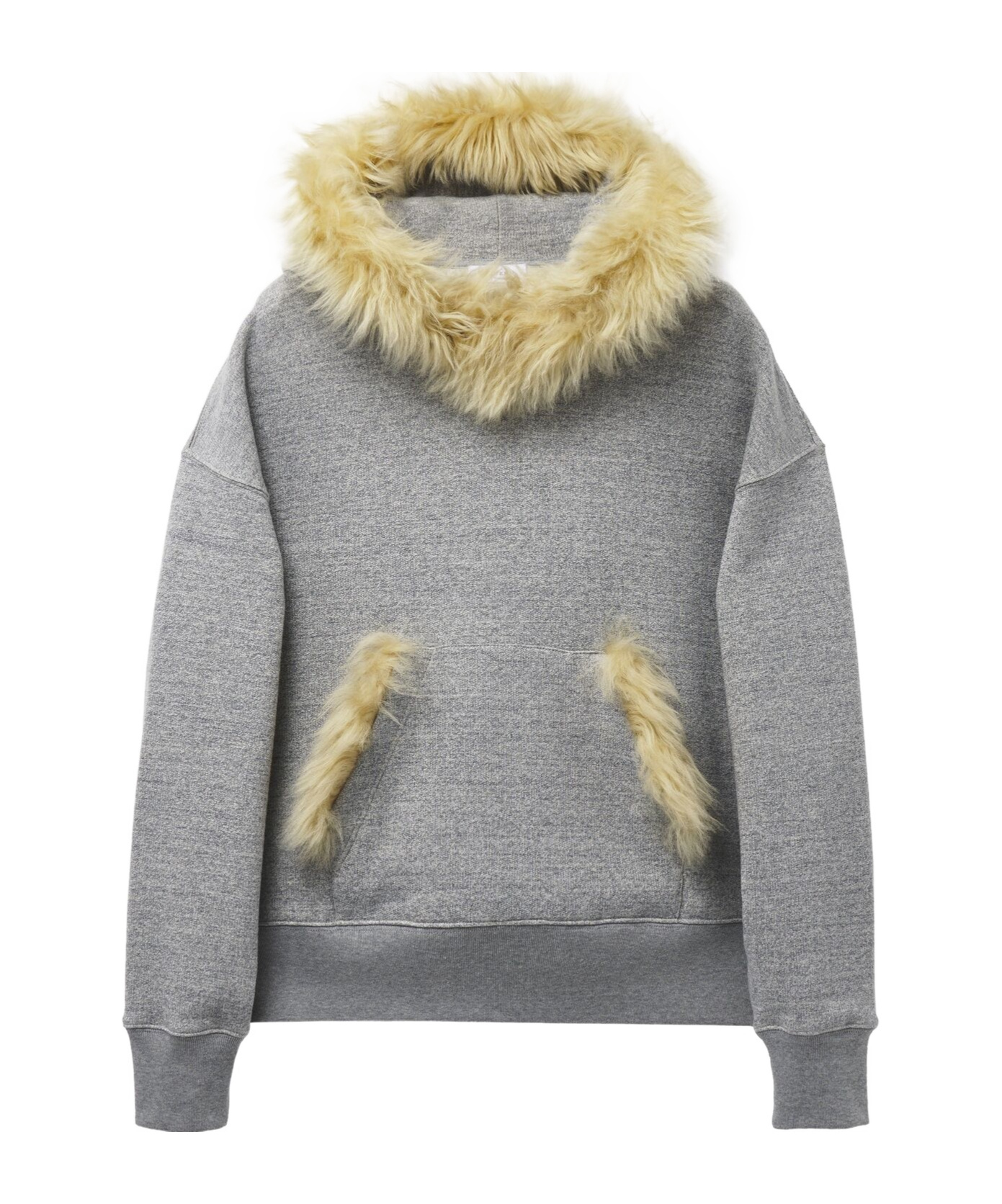 Alexander Mcqueen Terry Fleece Hooded Sweatshirt In Gray