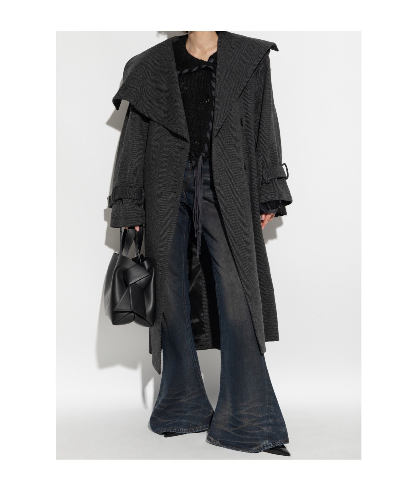 Acne Studios Flared Jeans In Black