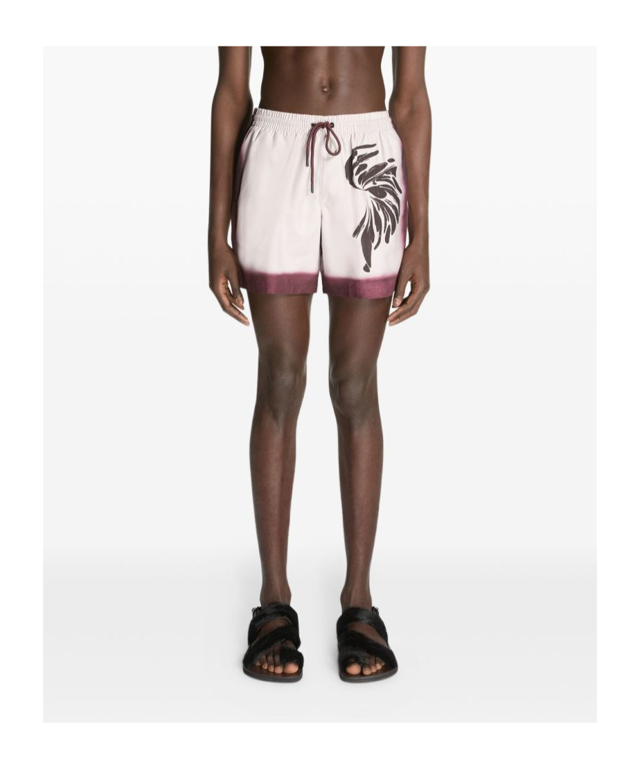 Dries Van Noten Ombre-trim Swim Shorts