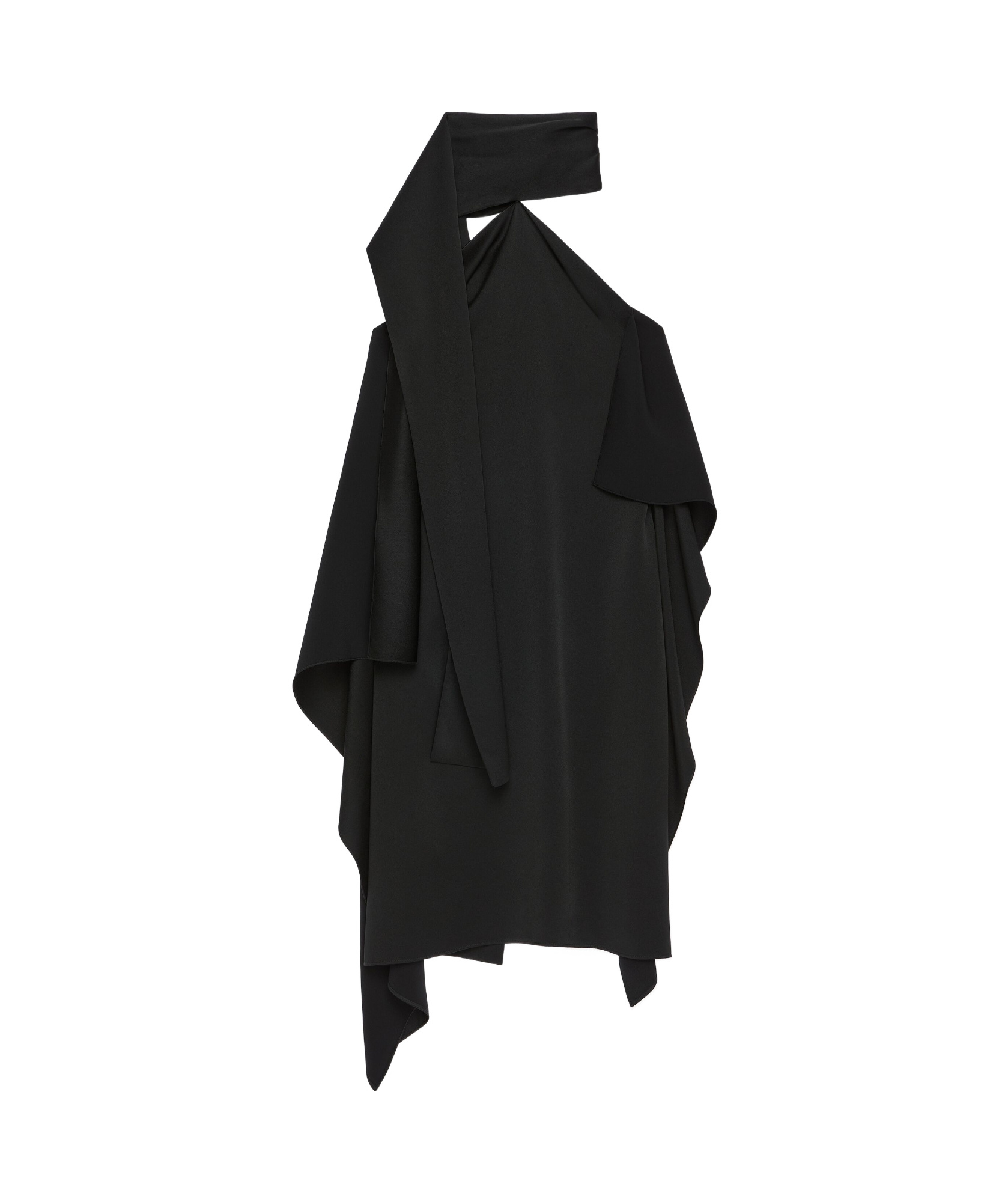 GIVENCHY SCARF DRESS IN CREPE AND SATIN