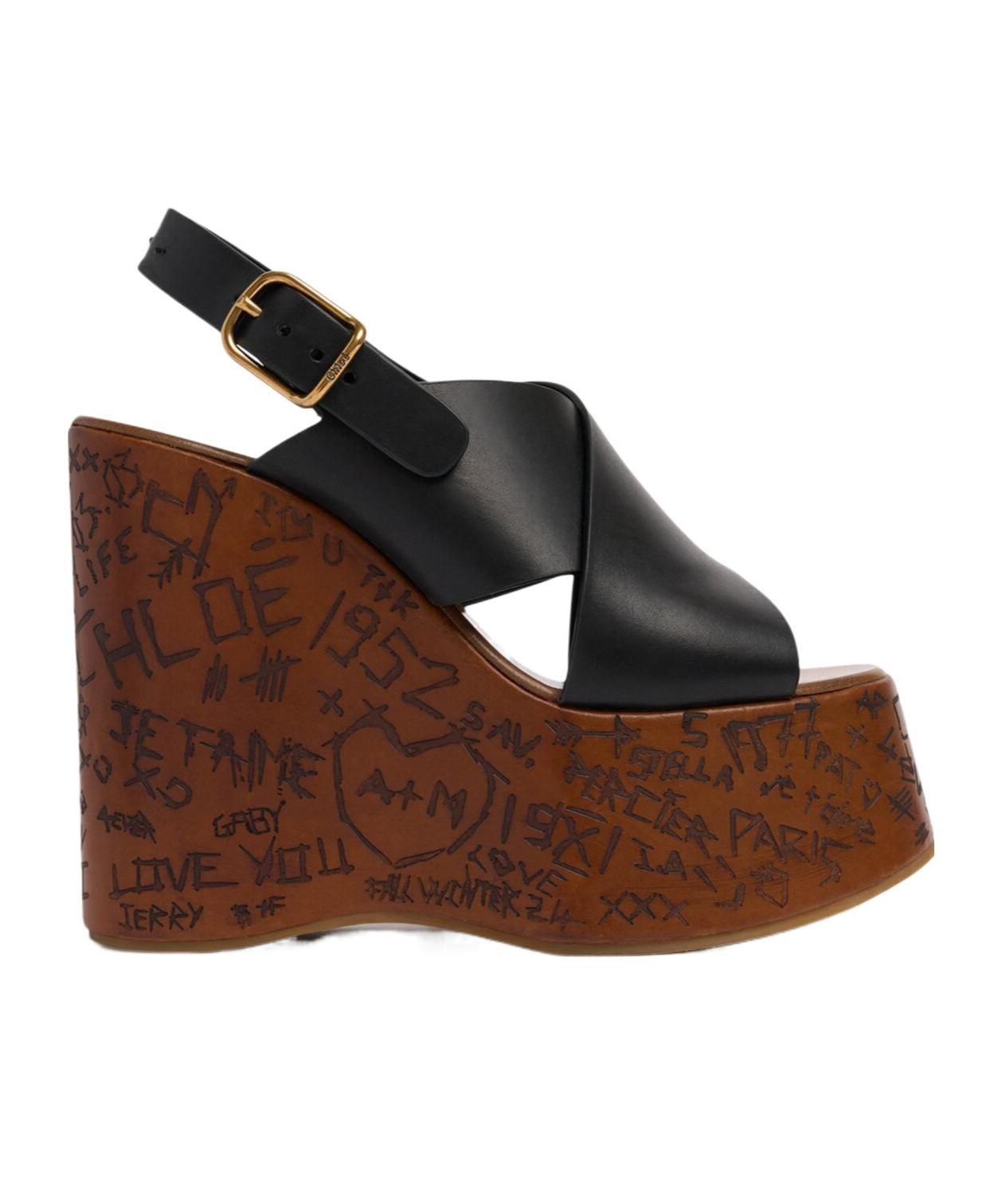 Chloé Maxime Leather Wedges