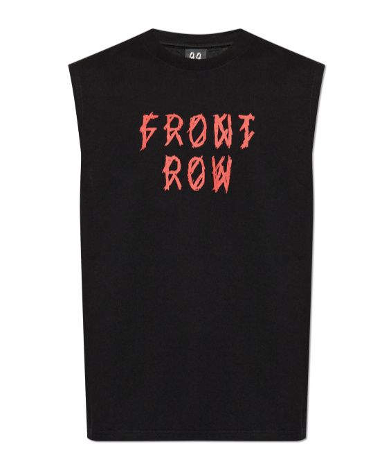 44 Label Group Graphic-print Cotton Vest In Black