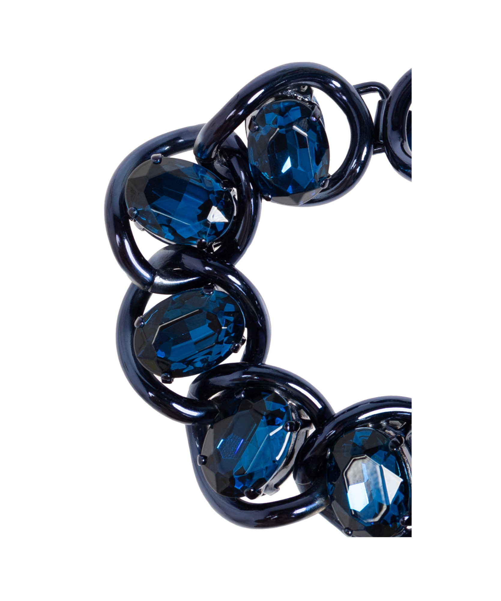 Shop Marni Crystal Bracelet In Black