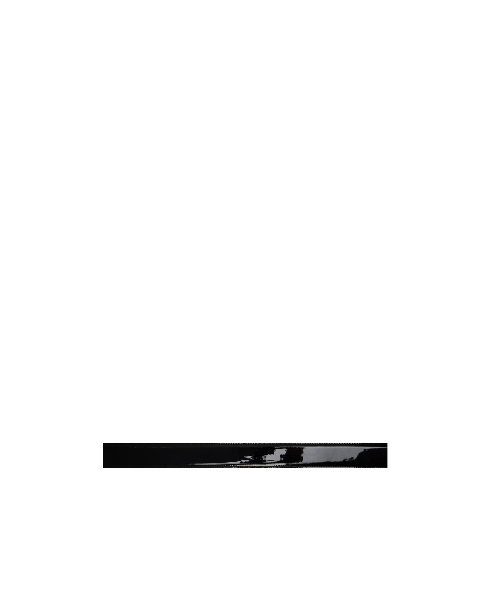 Khaite Julius Patent Leather Belt In Black