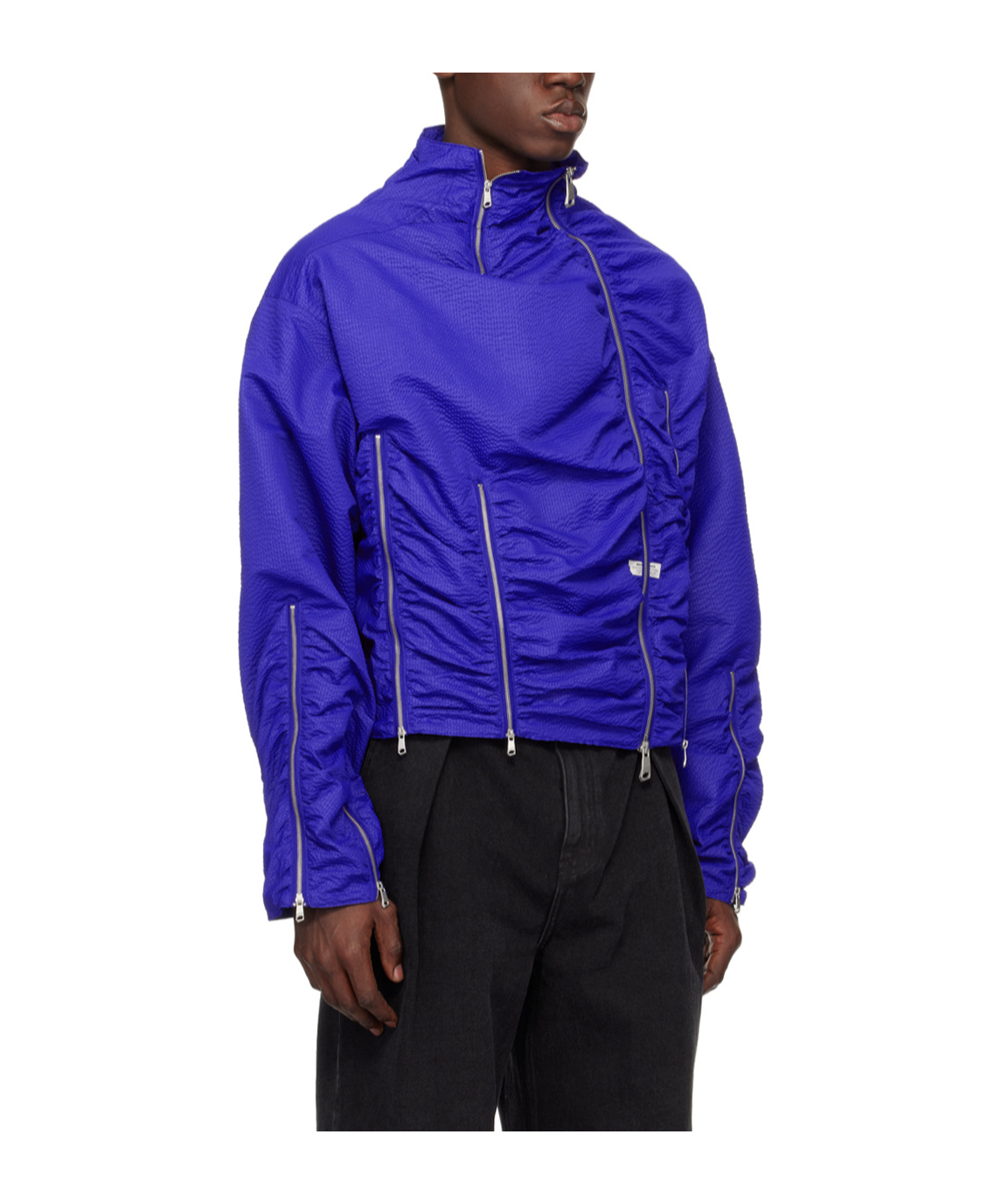 Ader Error Blue Aploe Jacket In Blue