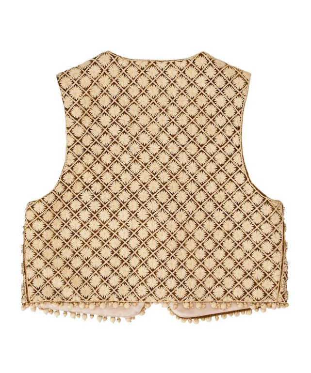 Roger Vivier Waistcoat In Velvet In Brown