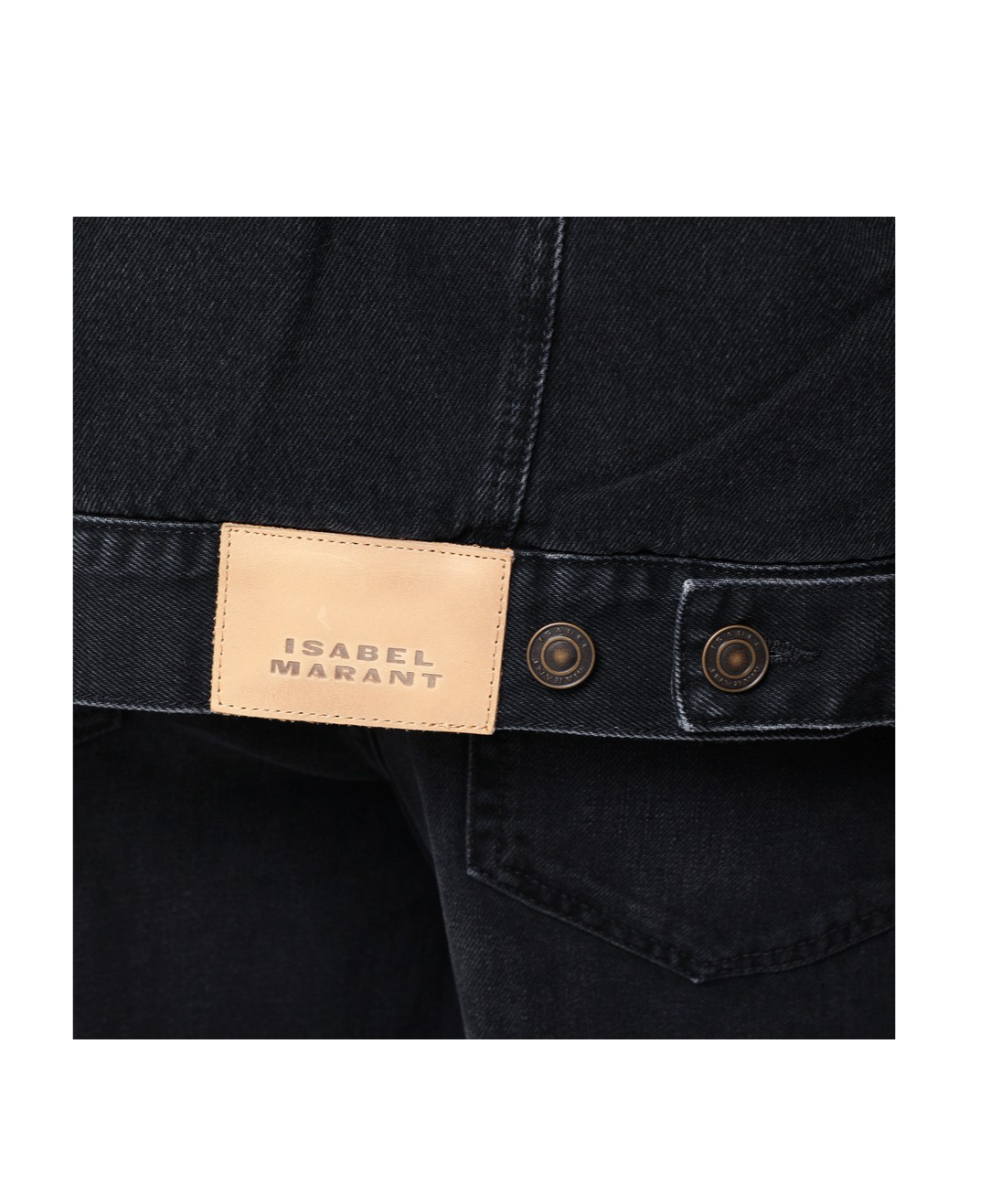 Isabel Marant Long Sleeve Denim Jacket In Black
