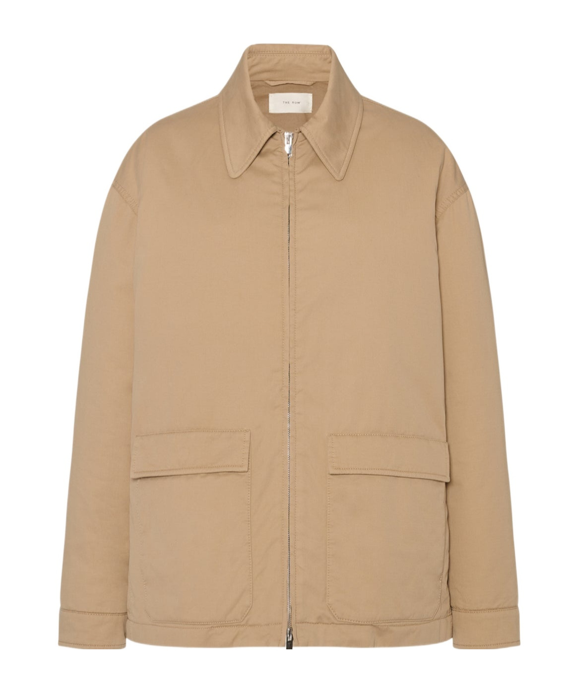 The Row Aurelius Jacket In Cotton And Cashmere In Brown