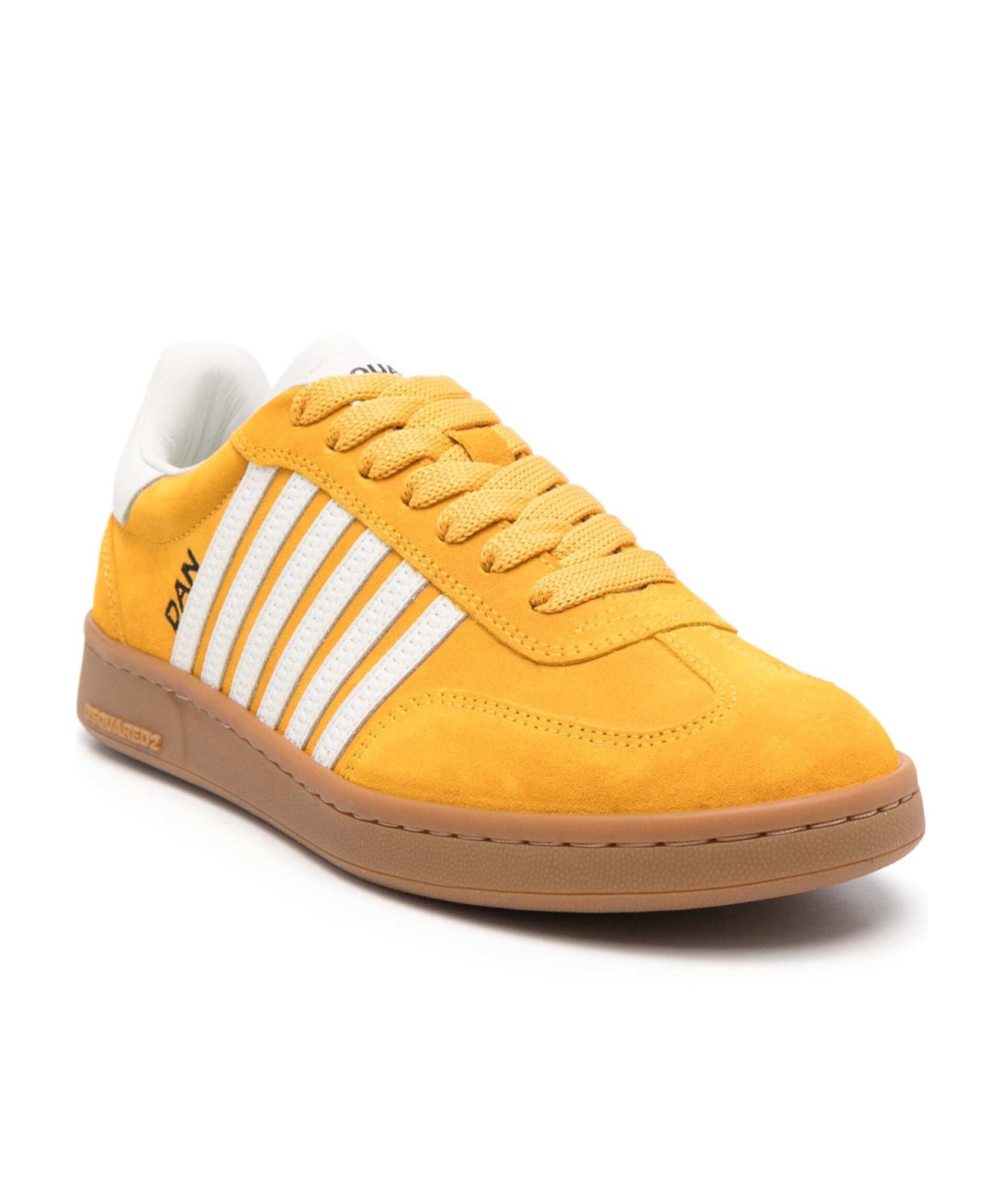 Dsquared2 Boxer Leather Sneakers In Multicolor