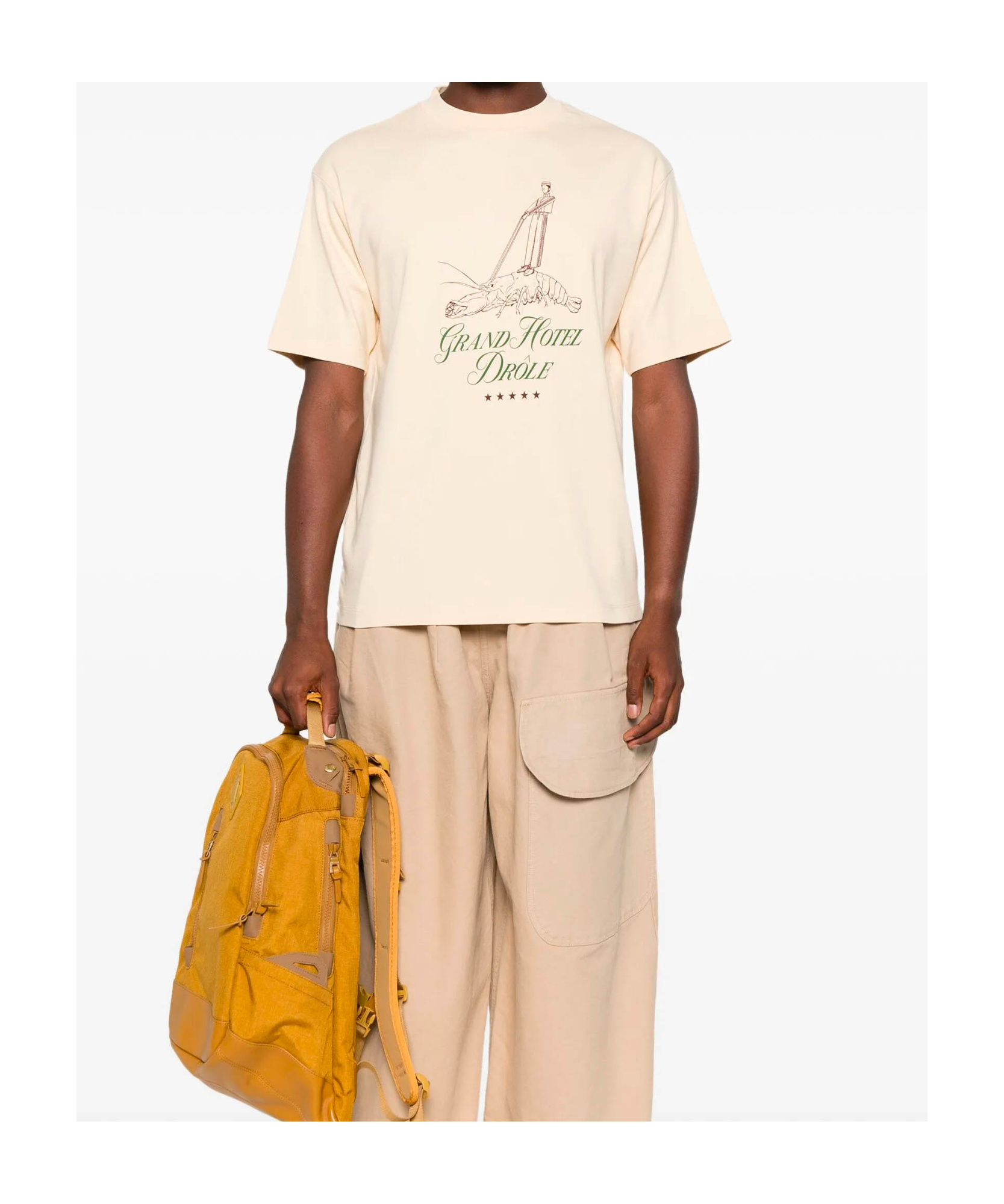 Drôle De Monsieur Drole De Monsieur Grand Hotel White T Shirt In Neutral