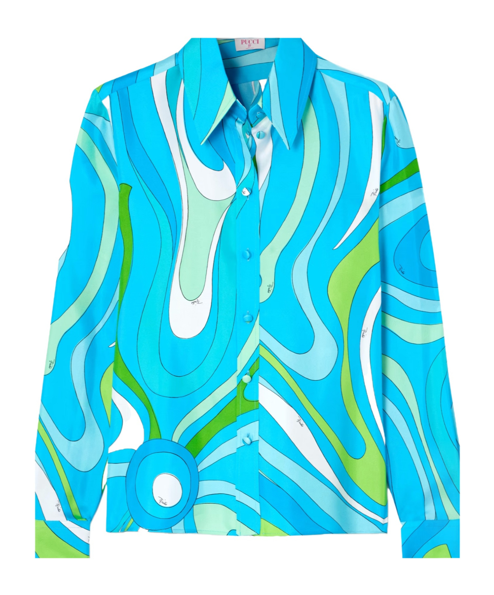 EMILIO PUCCI MARMO-PRINT SILK SHIRT