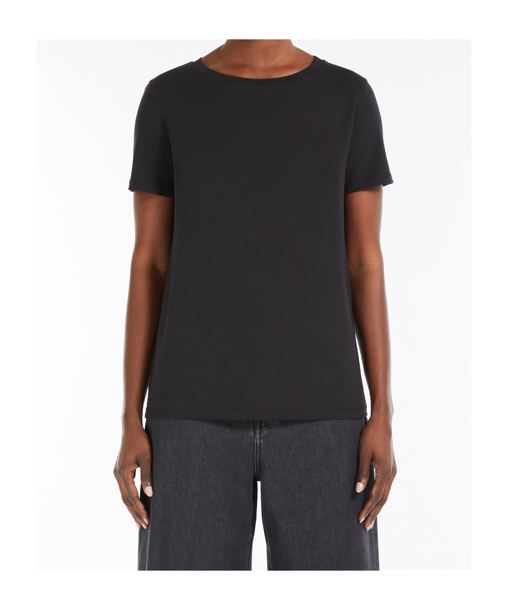 Weekend Max Mara Short-sleeved T-shirt In Black