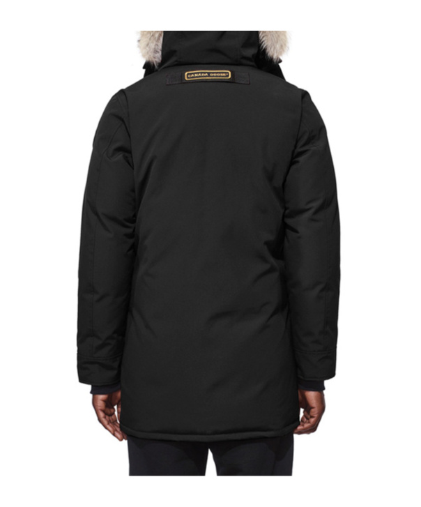 Canada Goose Langford Slim Fit Down Parka With Genuine Coyote Fur Trim In Black