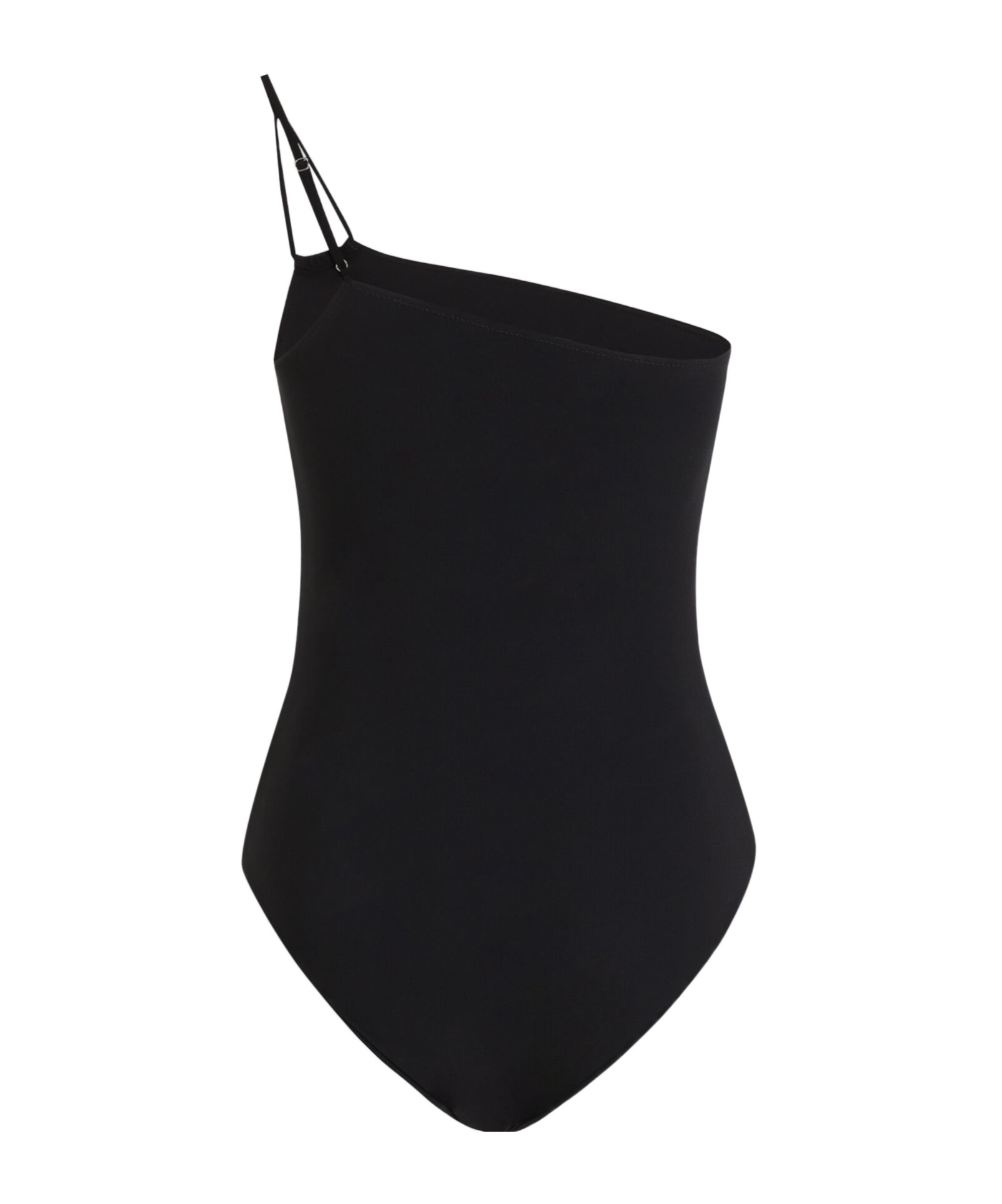 Dolce & Gabbana One-shoulder Swimsuit In Black