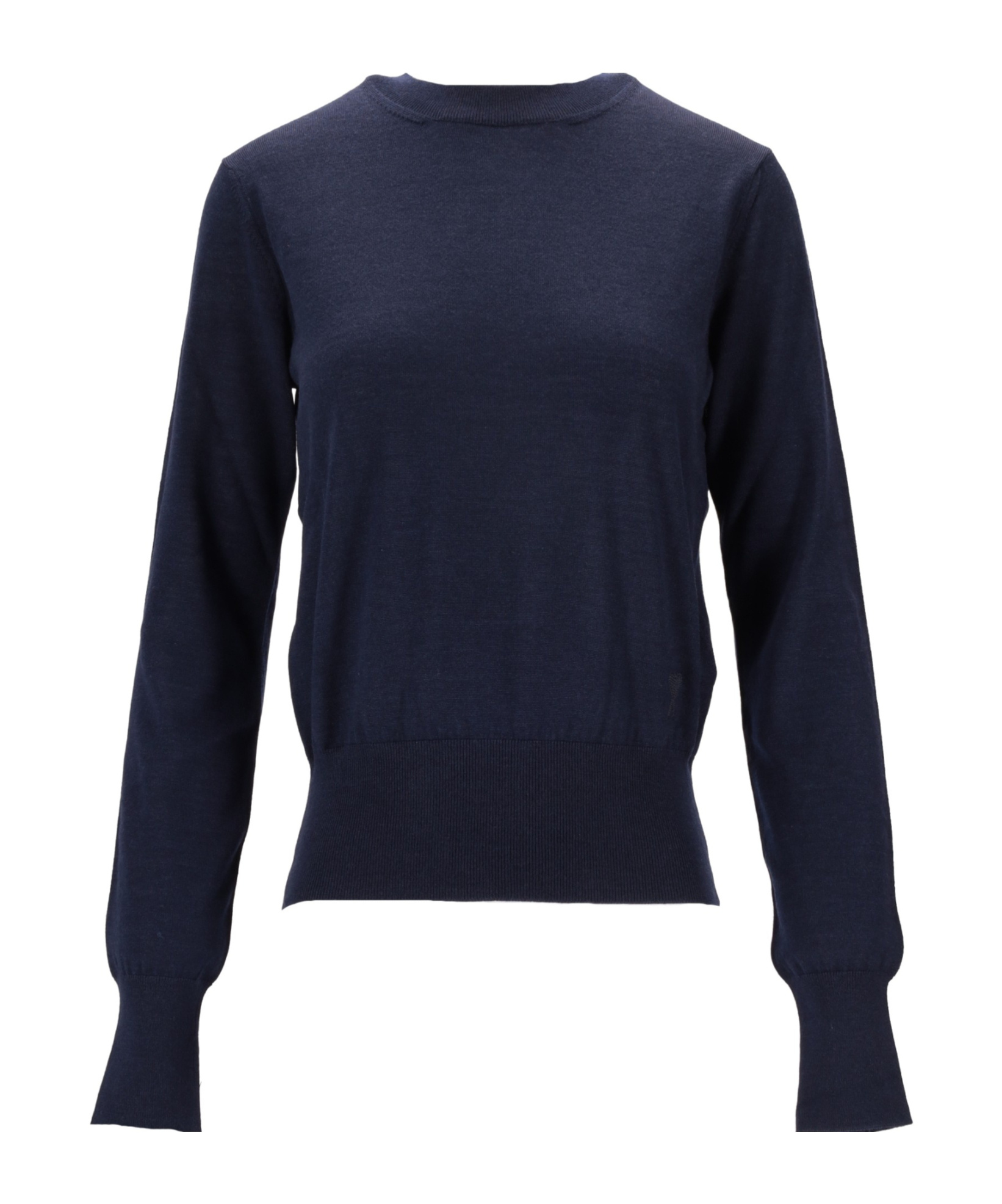 Ami Alexandre Mattiussi Pull Col Rond Ami Paris De Coeur Ton Sur Ton