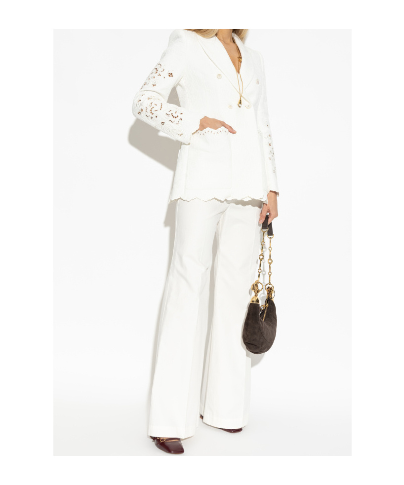 Chloé Long-sleeved Suit Jacket In White