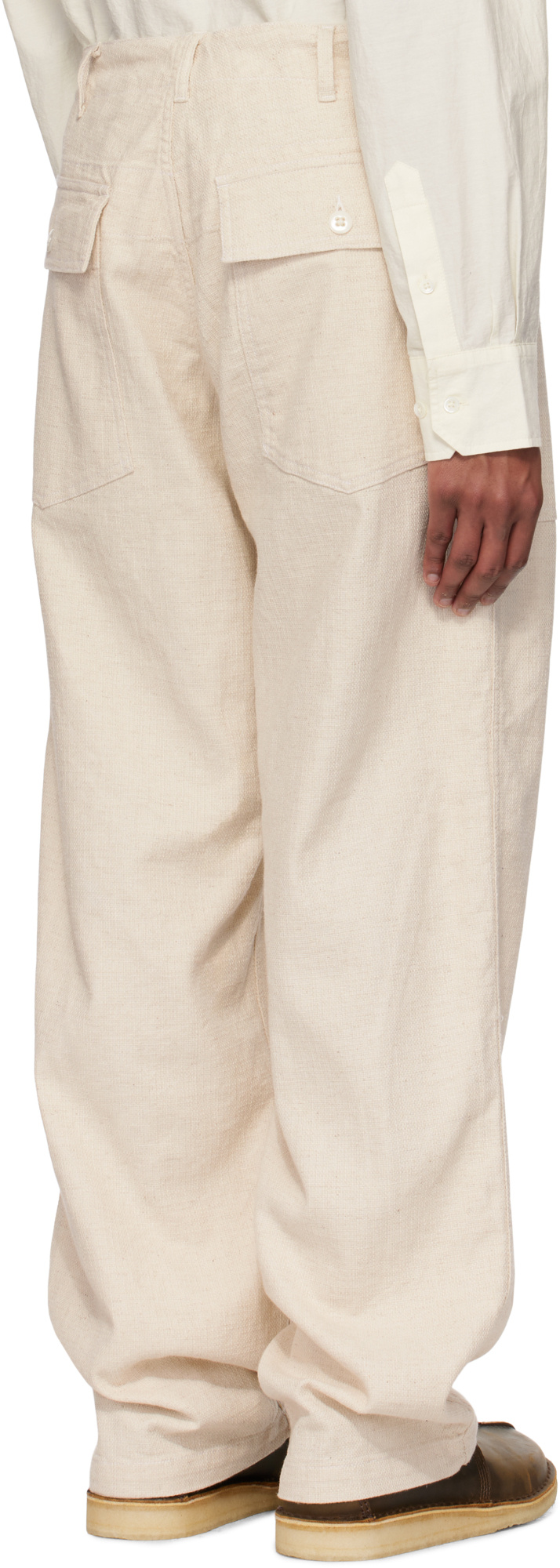 Engineered Garments Casual Pants With Belt Loops In Natural Color